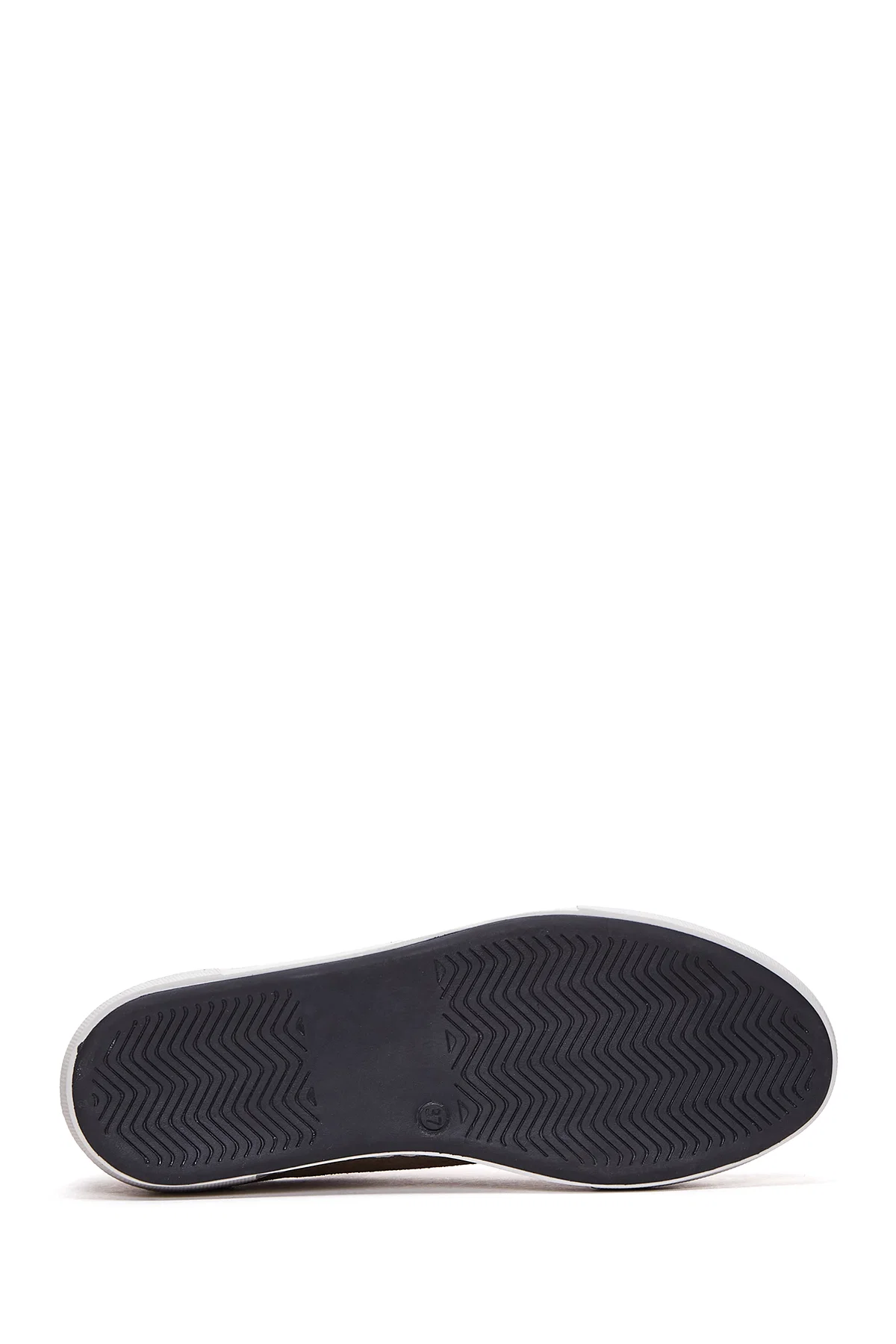 Kadın Vizon Bağcıklı Kalın Tabanlı Süet Deri Sneaker - Image 4