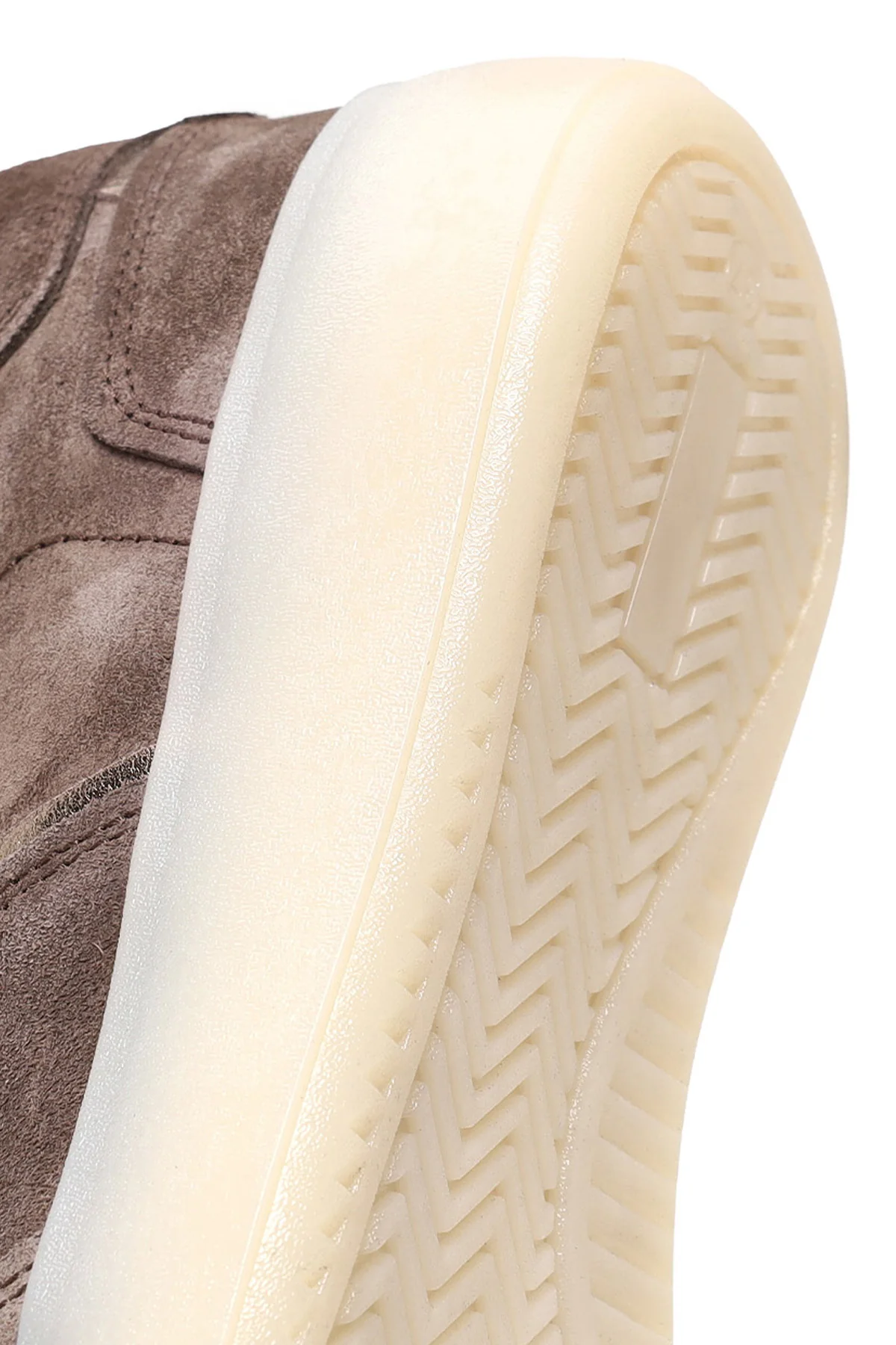 Kadın Vizon Bağcıklı Kalın Tabanlı Süet Deri Sneaker - Image 9
