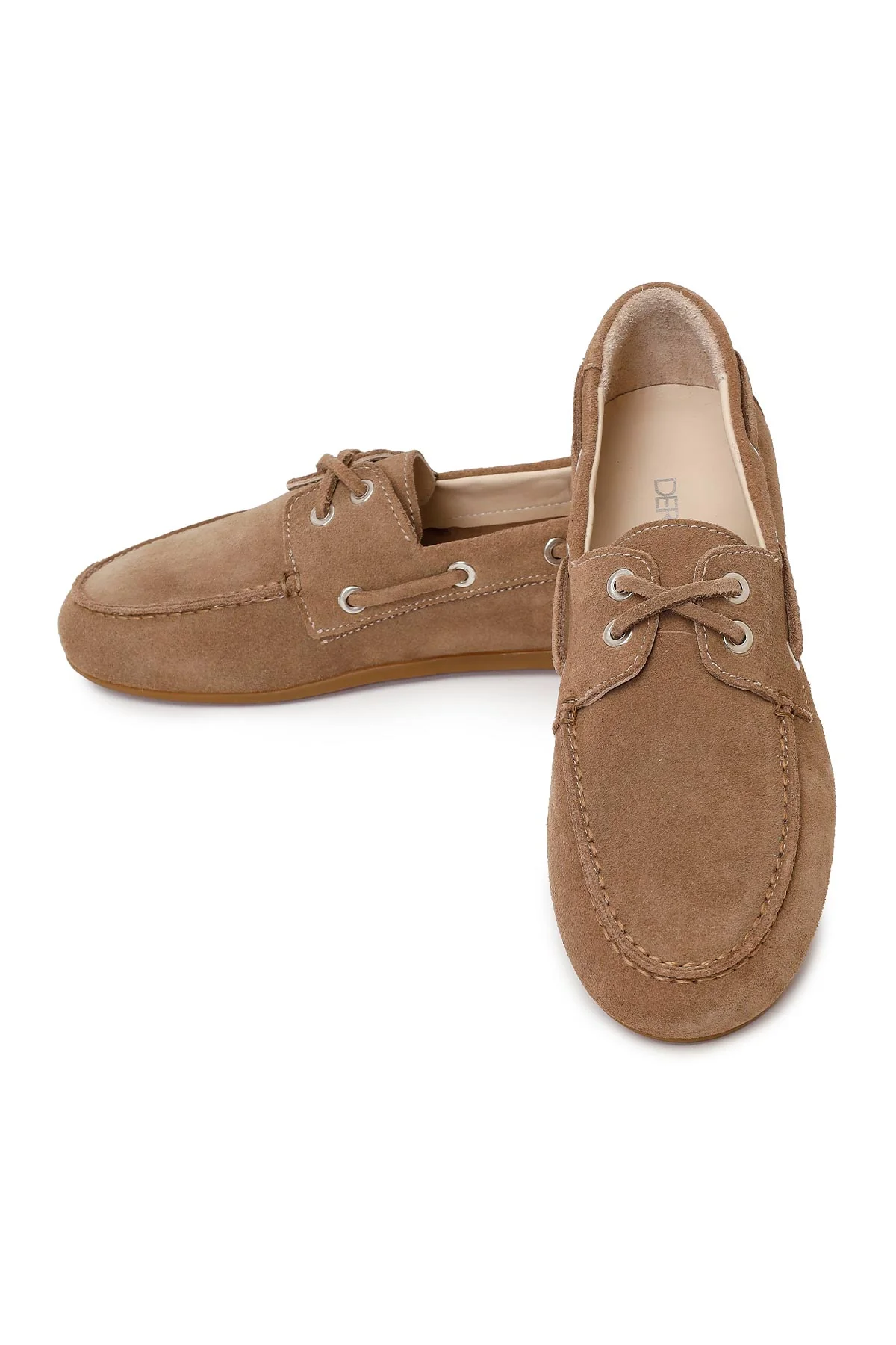 Kadın Vizon Bağcıklı Süet Deri Ayakkabı - Image 10
