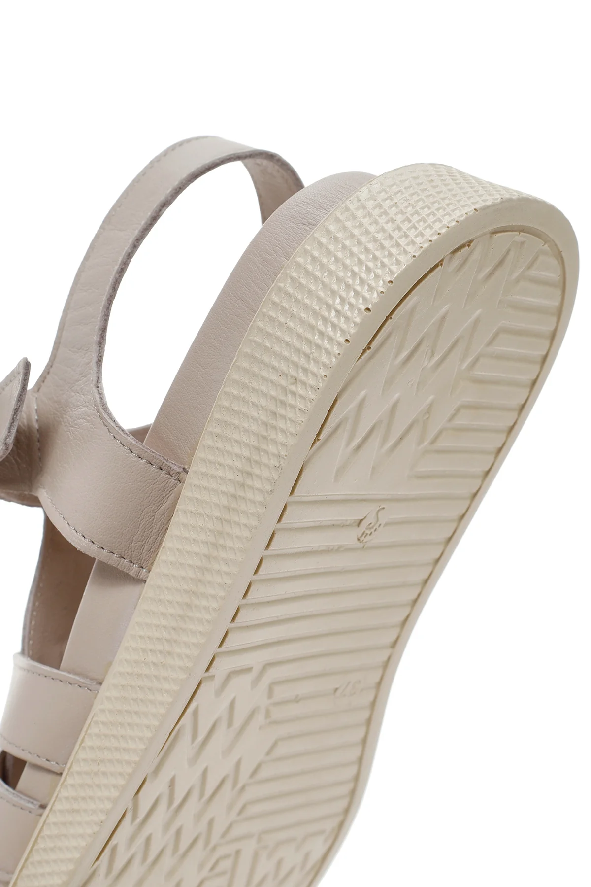 Kadın Vizon Bantlı Deri Comfort Sandalet - Image 10