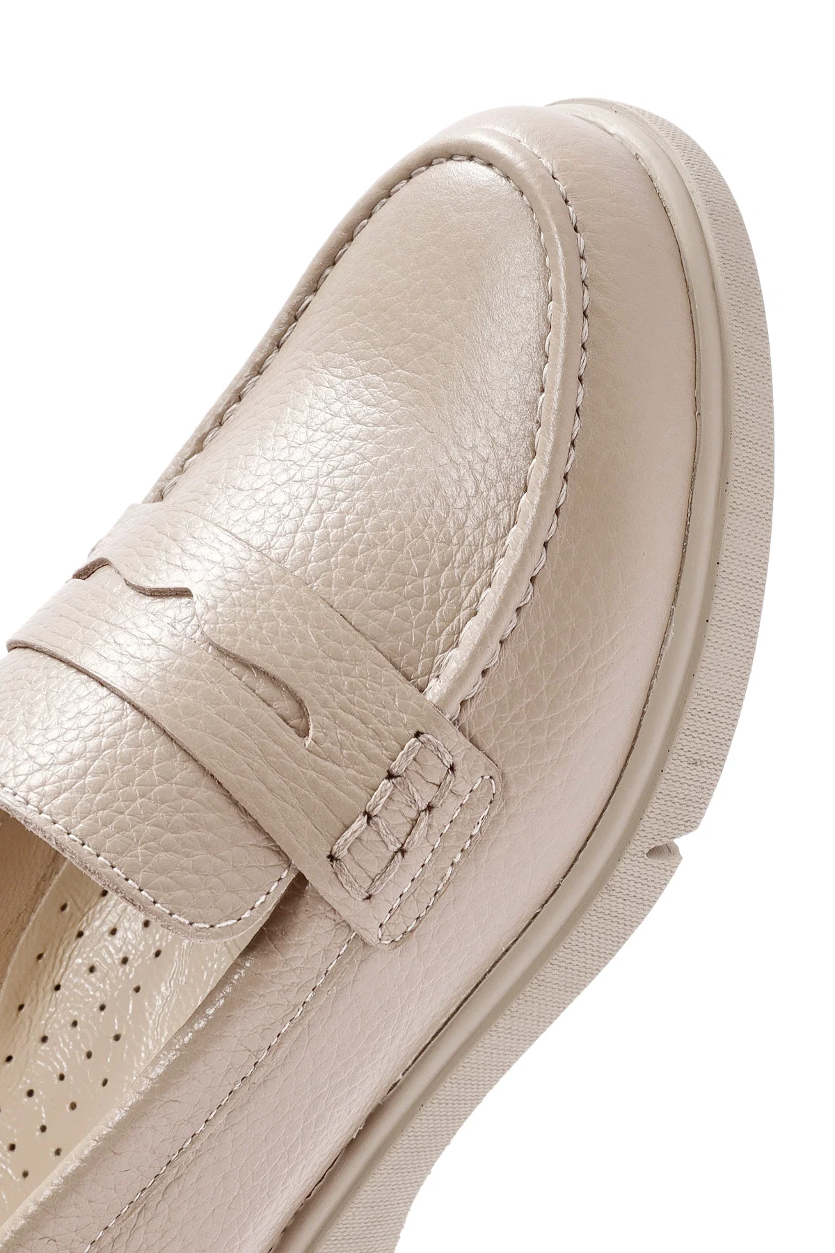 Kadın Vizon Deri Comfort Loafer - Image 11