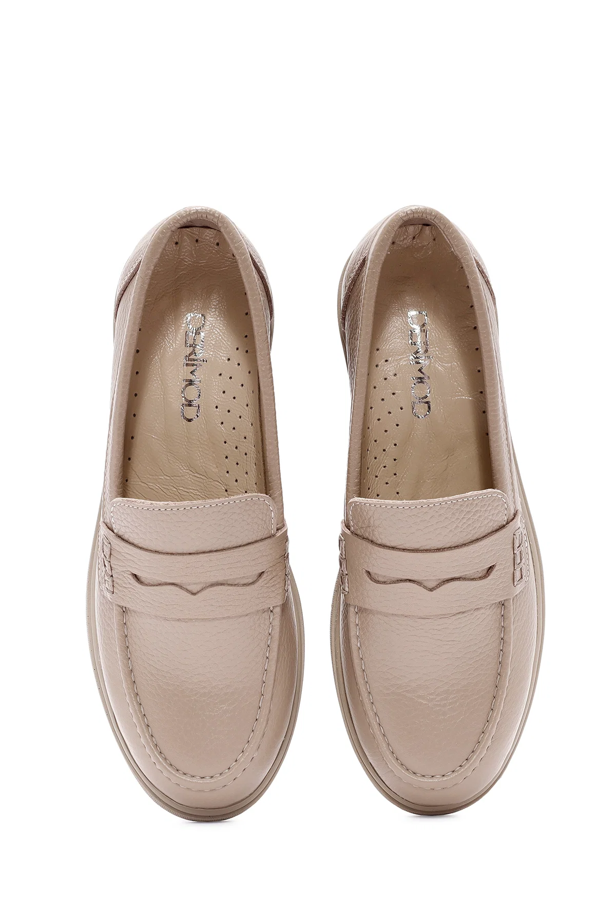 Kadın Vizon Deri Comfort Loafer - Image 7
