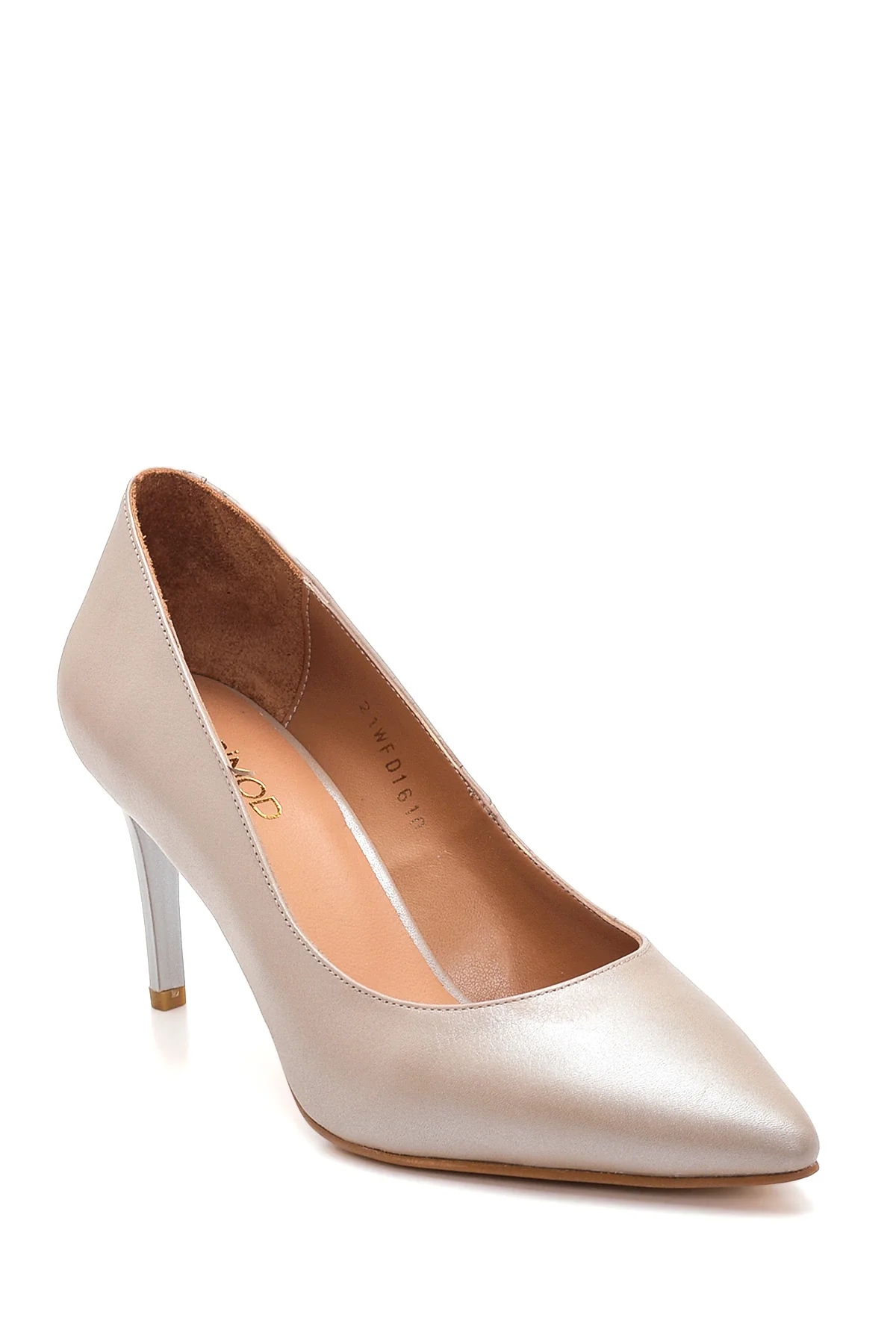 Kadın Vizon Deri Klasik Stiletto - Image 3