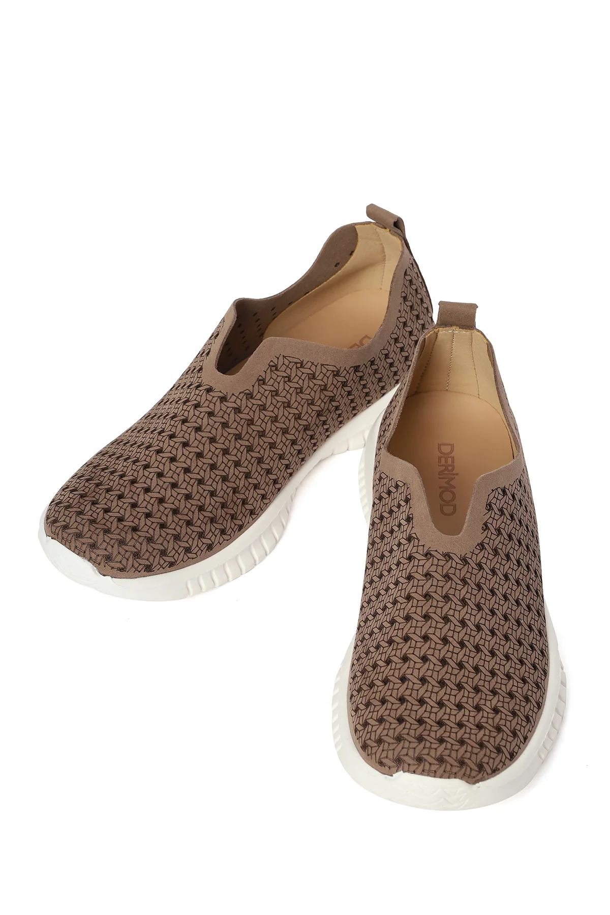 Kadın Vizon Desenli Süet Comfort Ayakkabı - Image 10