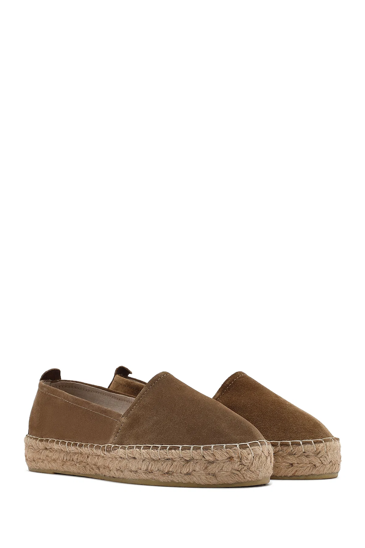 Kadın Vizon Süet Espadril - Image 3