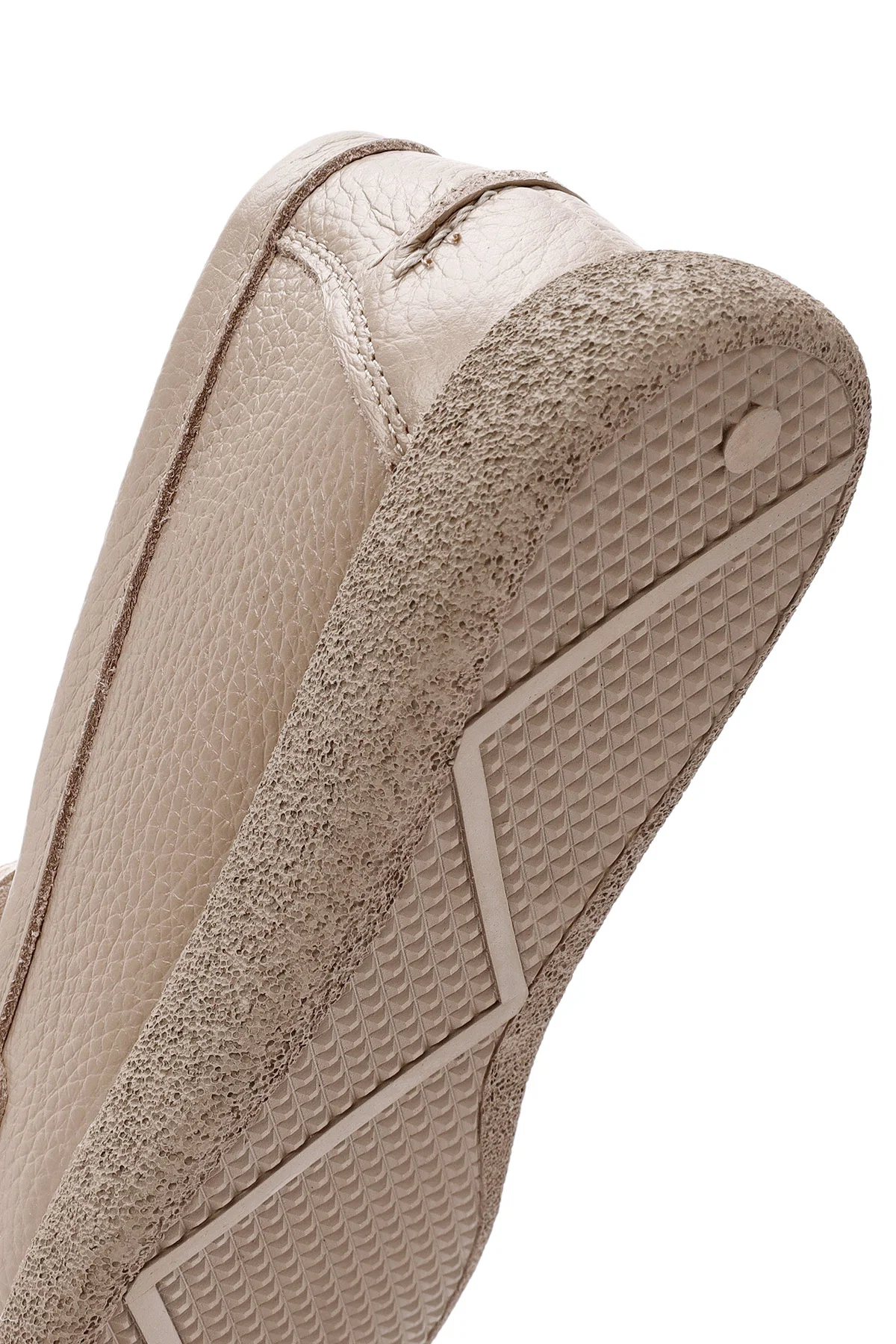 Kadın Vizon Püsküllü Deri Comfort Loafer - Image 8