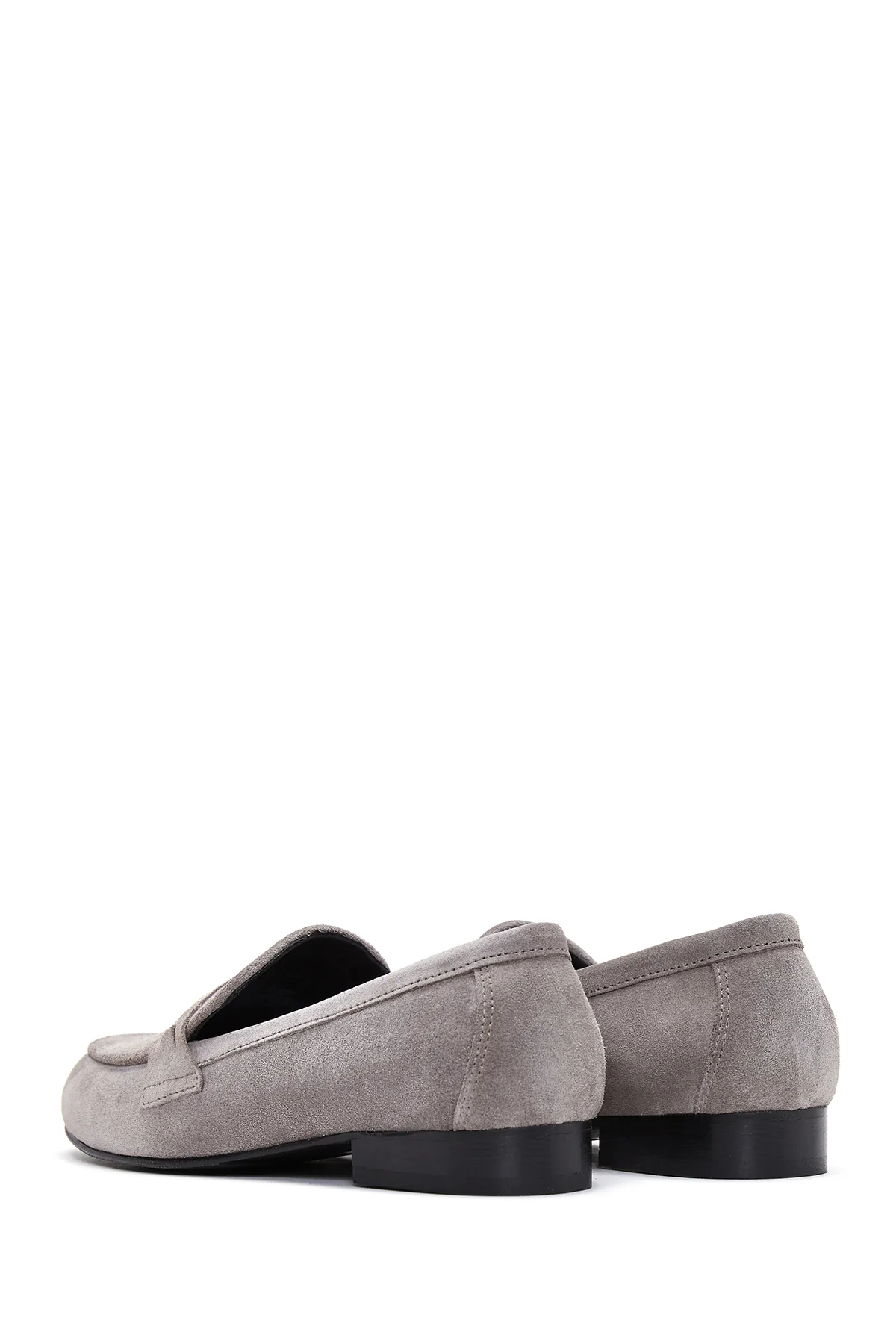 Kadın Vizon Süet Deri Loafer - Image 5