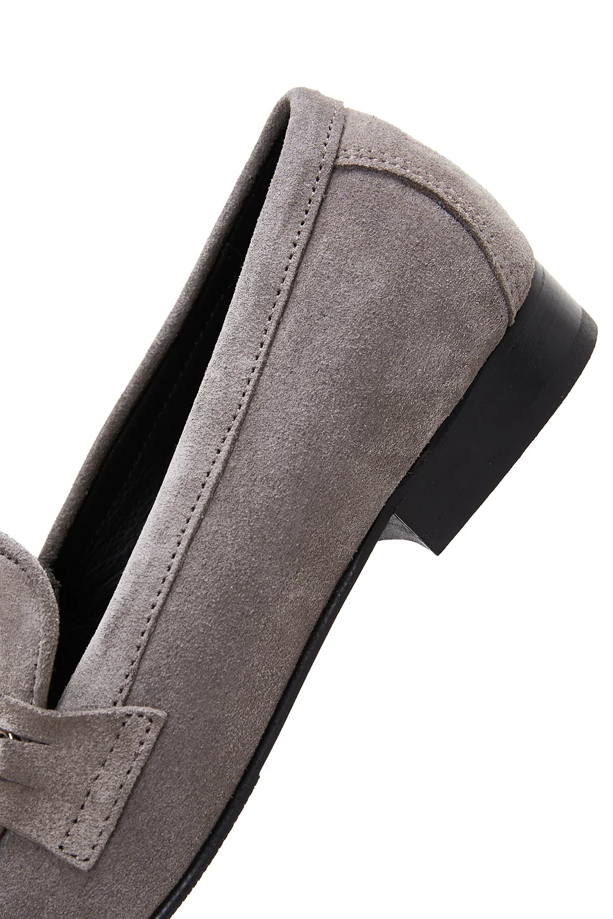 Kadın Vizon Süet Deri Loafer - Image 7