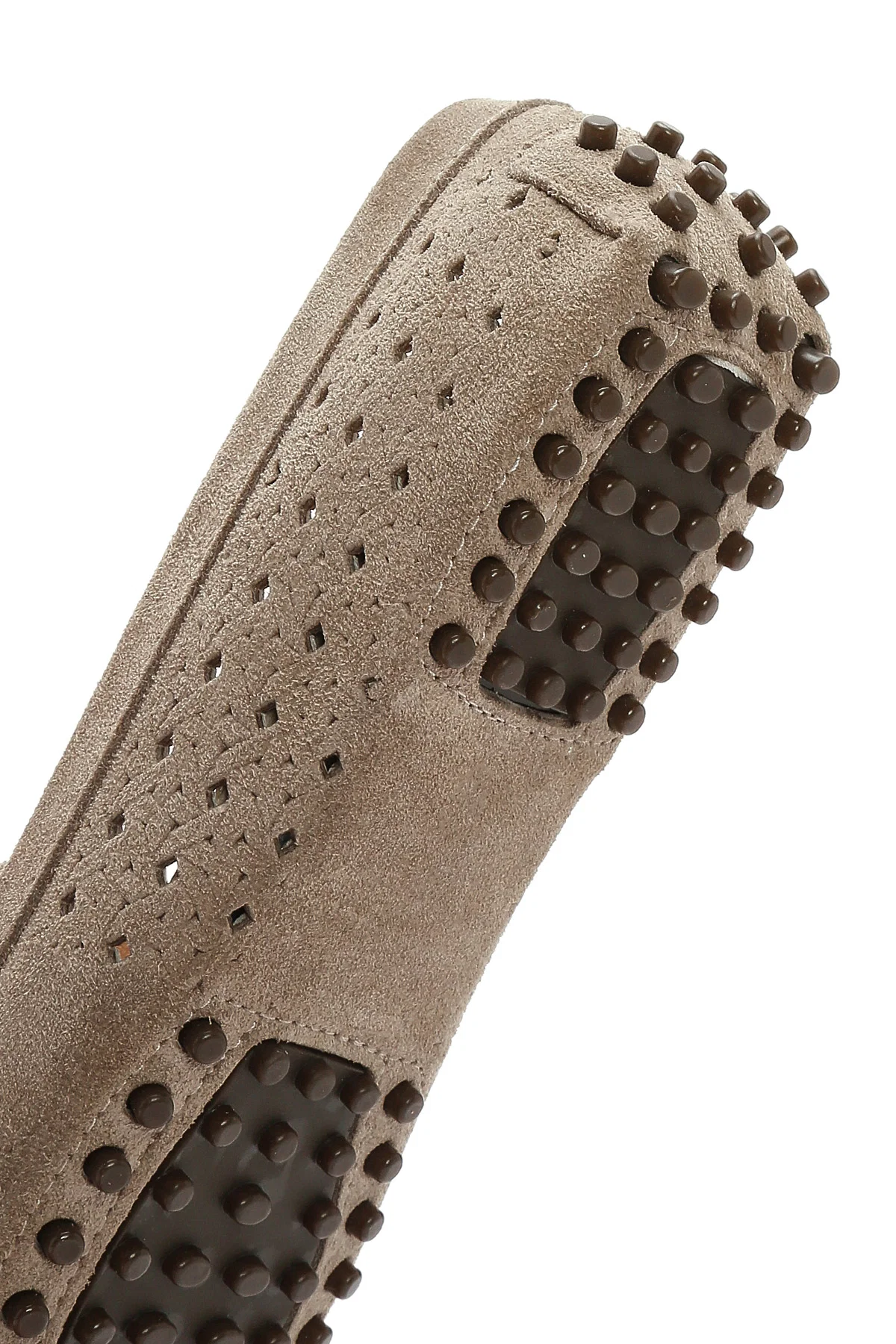 Kadın Vizon Süet Deri Loafer - Image 8