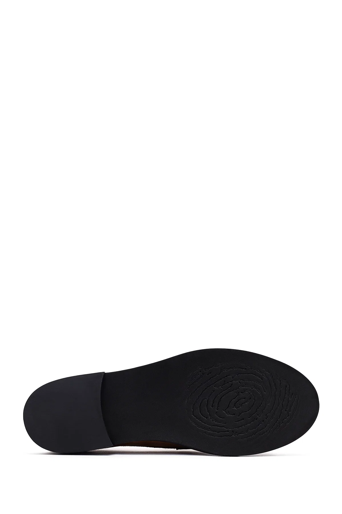 Kadın Vizon Süet Deri Maskülen Loafer - Image 4