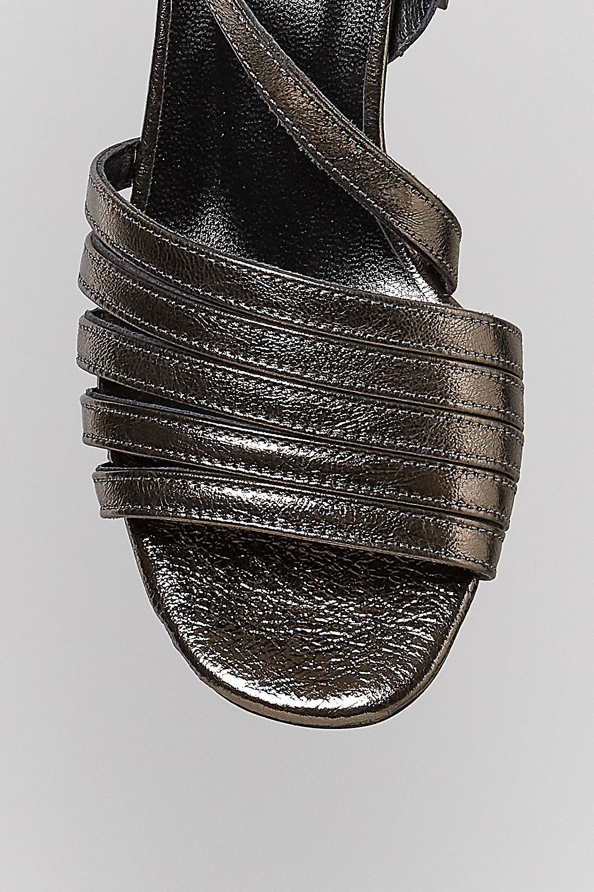 Kadın Yeşil Deri Sandalet - Image 4