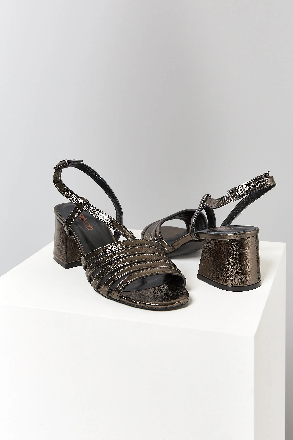 Kadın Yeşil Deri Sandalet - Image 5