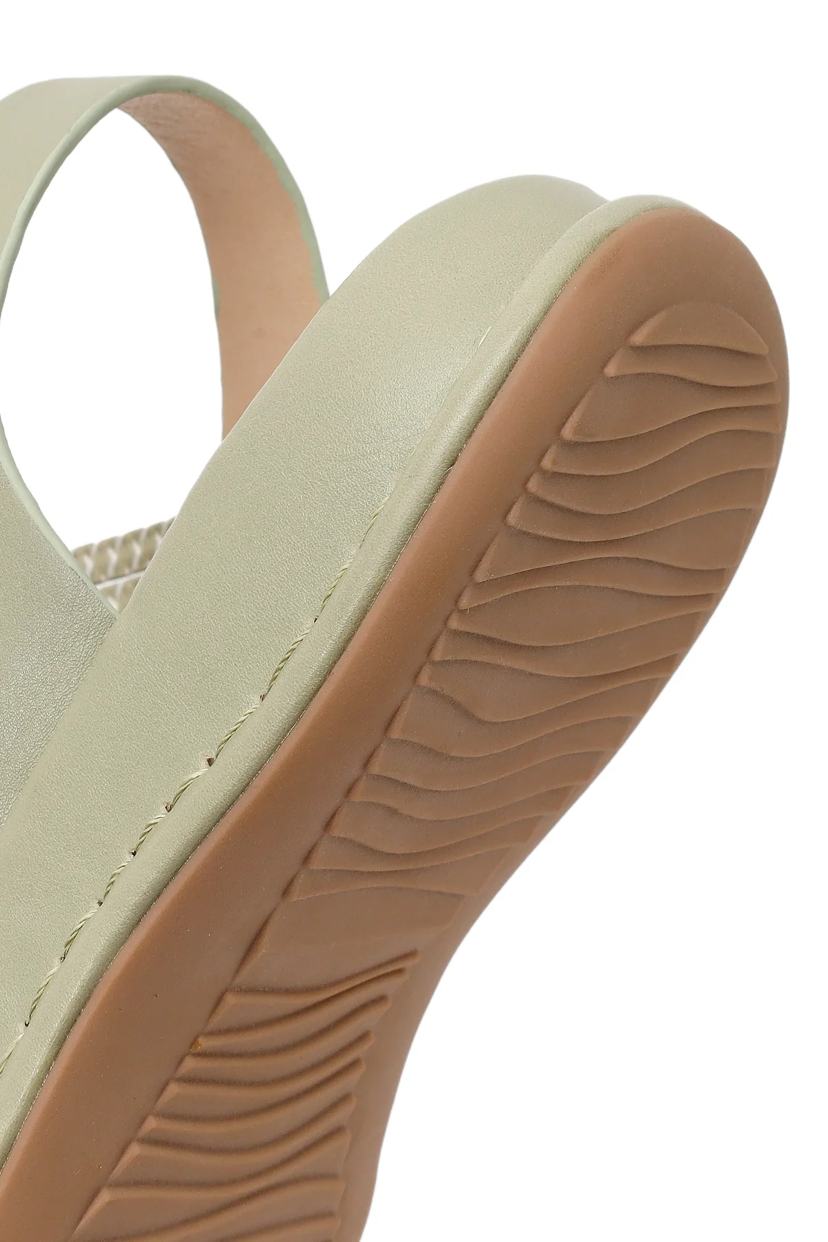Kadın Yeşil Kalın Tabanlı Comfort Sandalet - Image 8