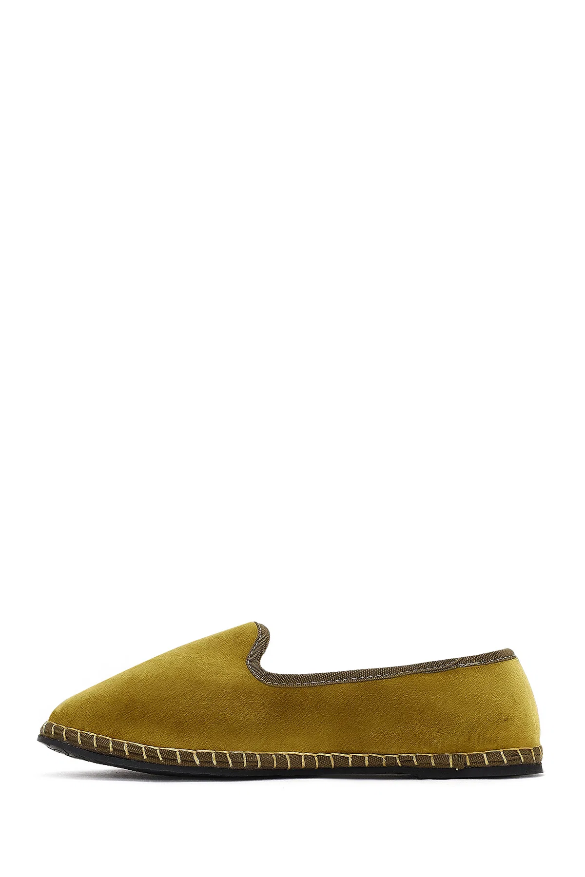 Kadın Yeşil Kumaş Loafer - Image 2