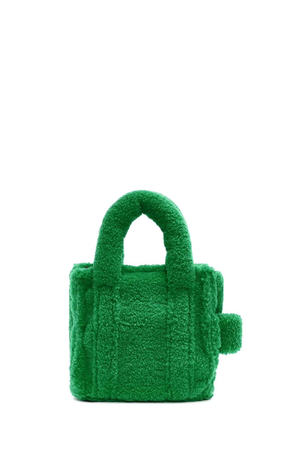 Kadın Yeşil Peluş El Çantası - Image 3