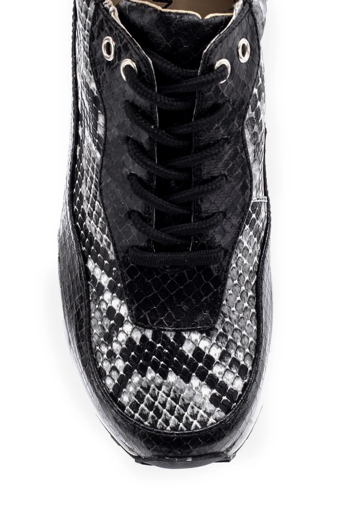 Kadın Yılan Deseni Detaylı Sneaker - Image 6