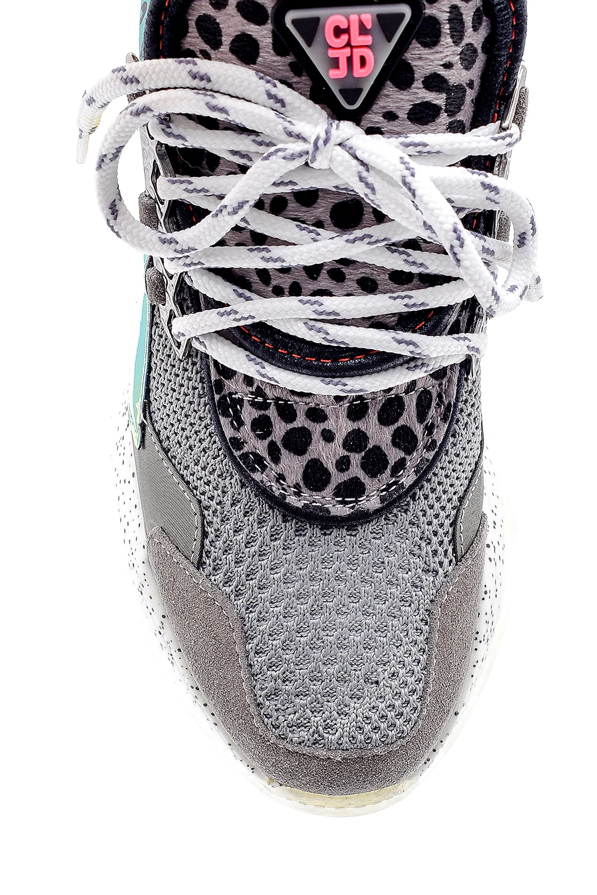 Kadın Yüksek Tabanlı Deri Sneaker - Image 6