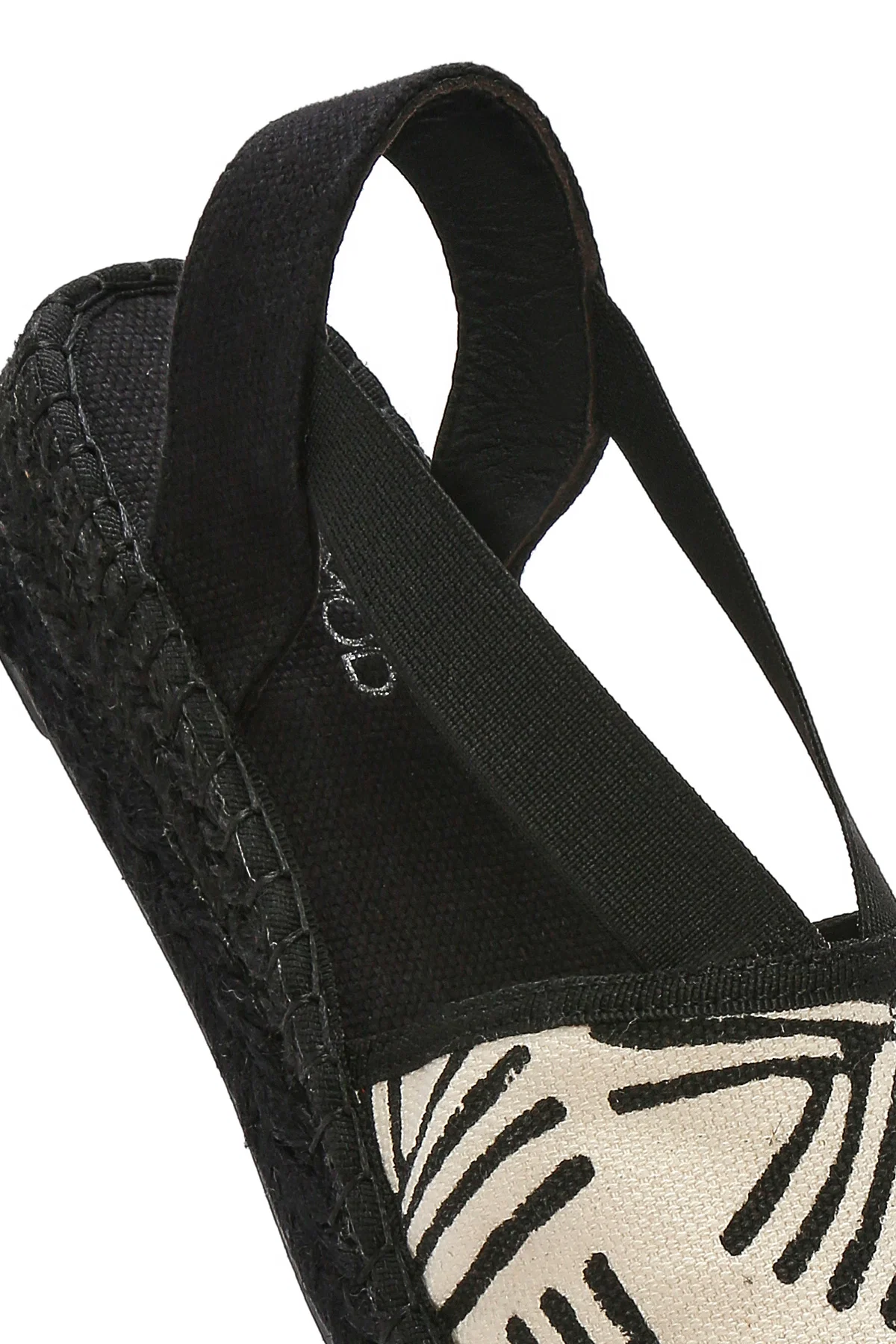 Kastamonu Taş Baskı Kadın Siyah Desenli Espadril - Image 10