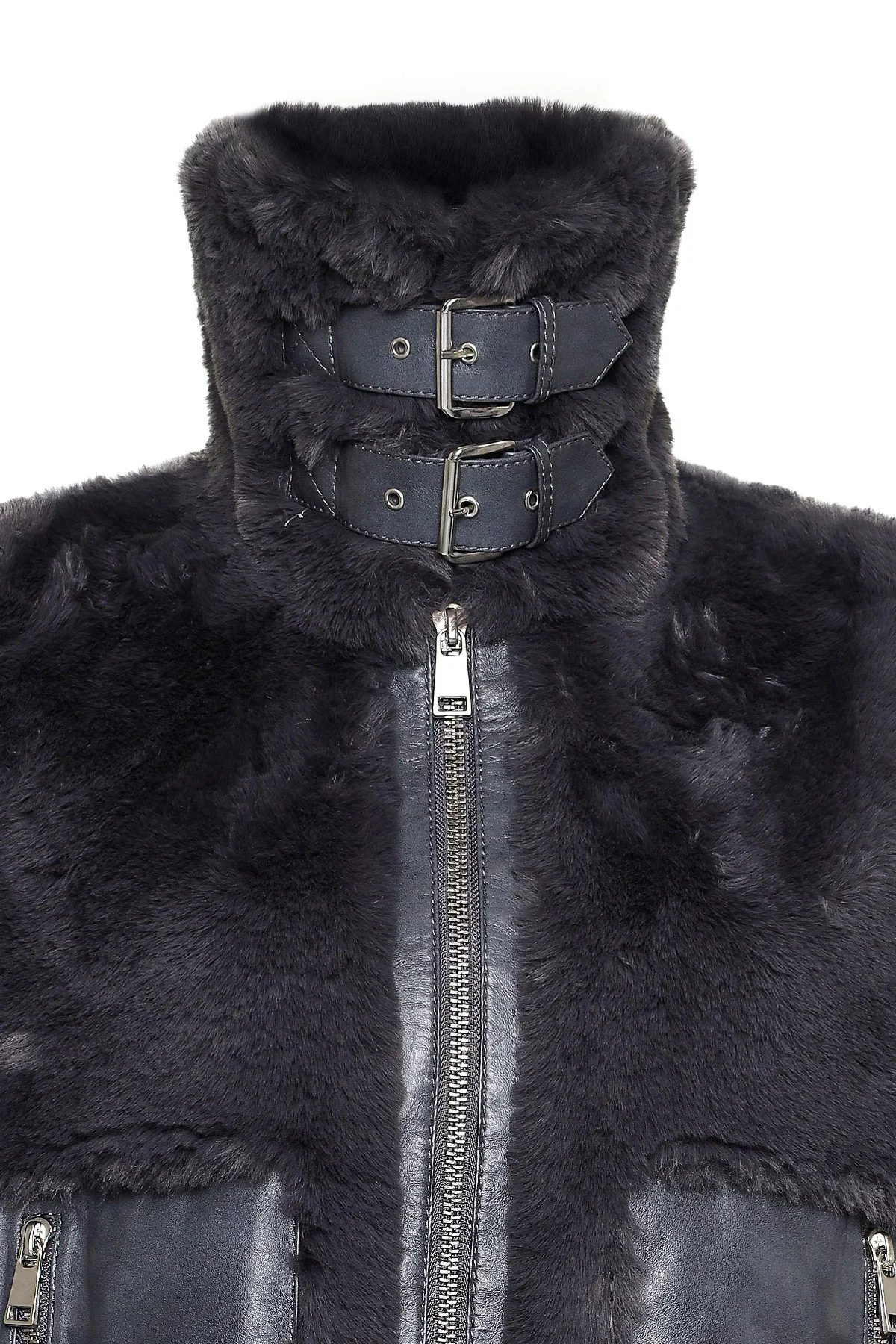 Kitzbuhel Kadın Gri Teddy Mont - Image 6