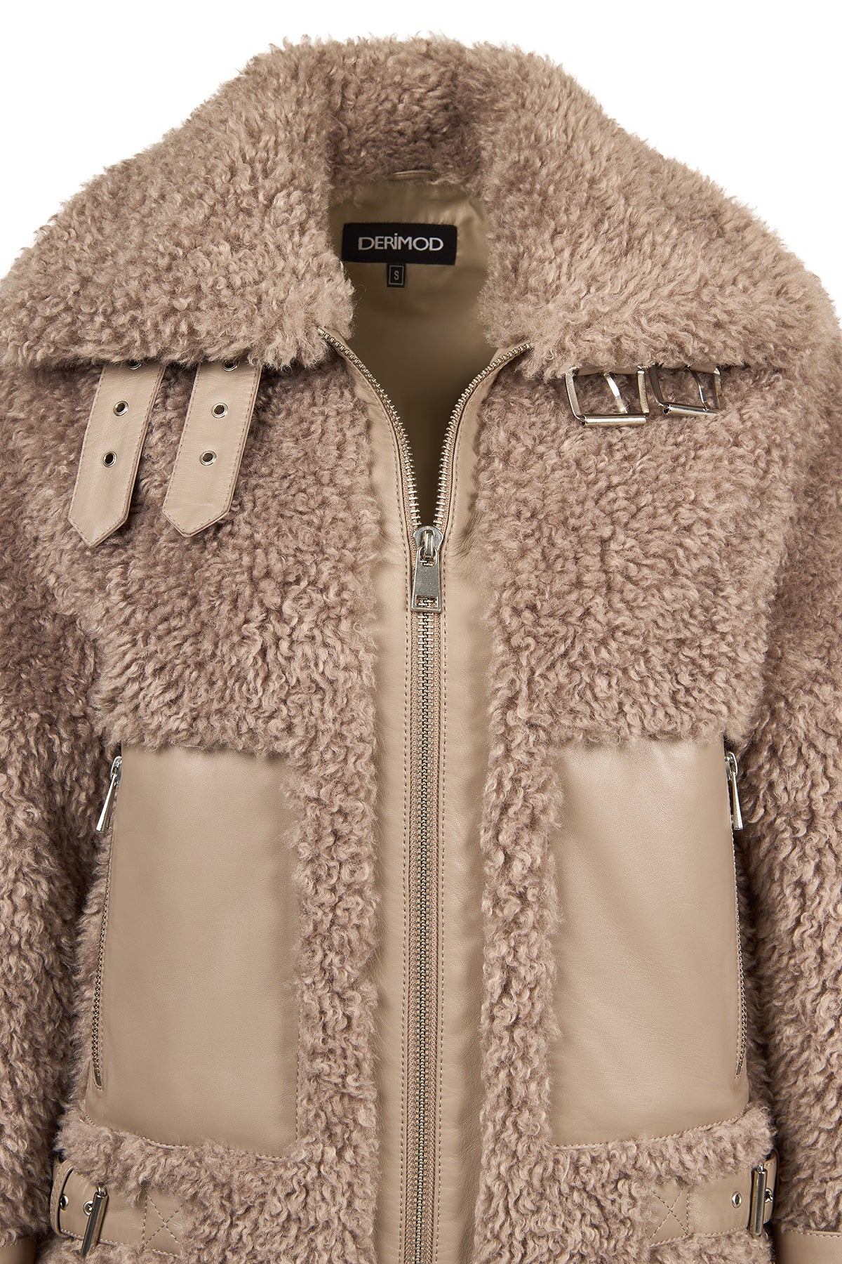 Kitzbuhel Kadın Vizon Teddy Mont - Image 8