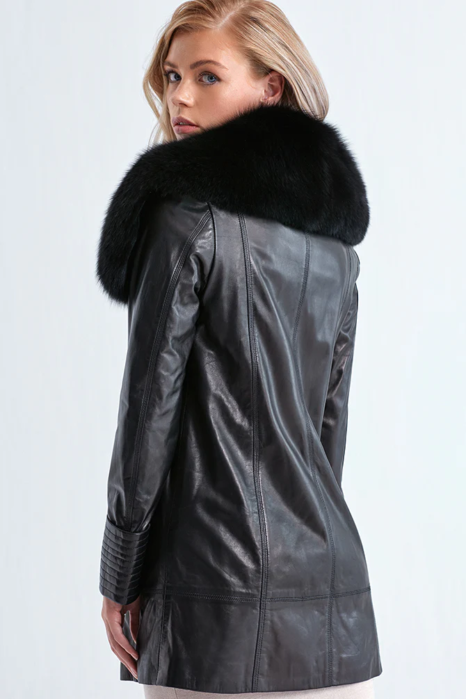 Longchamp Kadın Deri Ceket - Image 2