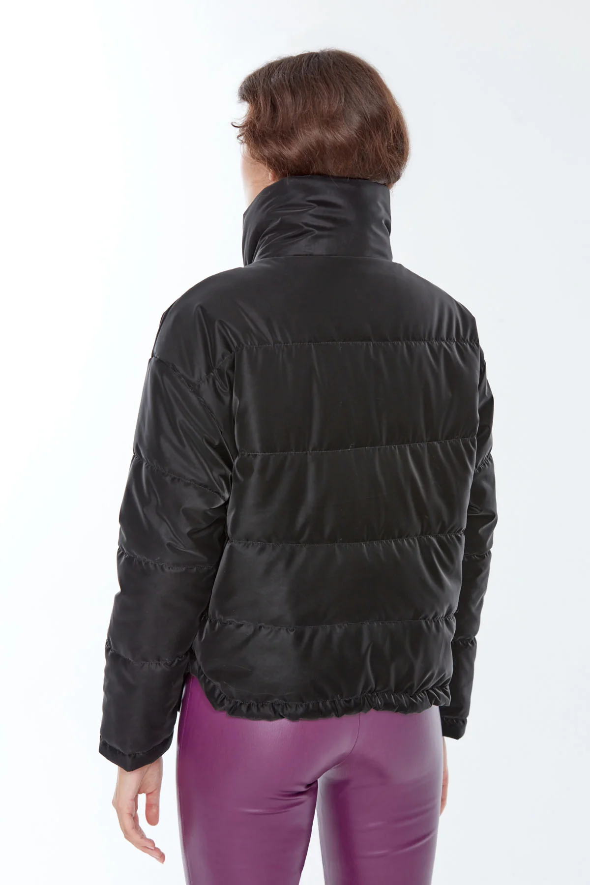 Quebec Kadın Siyah Softwear Mont - Image 4