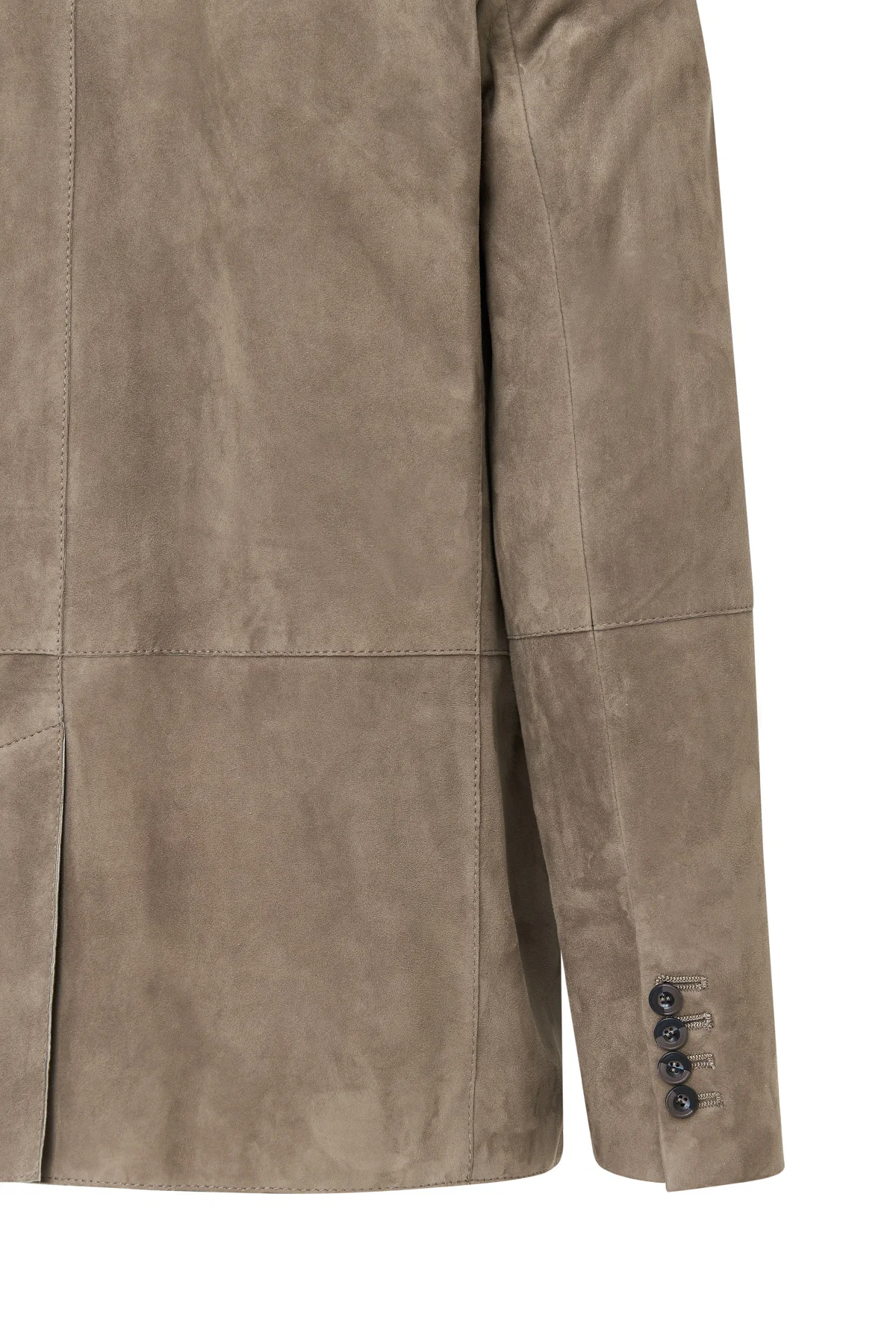 Rodrygo Erkek Vizon Blazer Süet Deri Ceket - Image 7