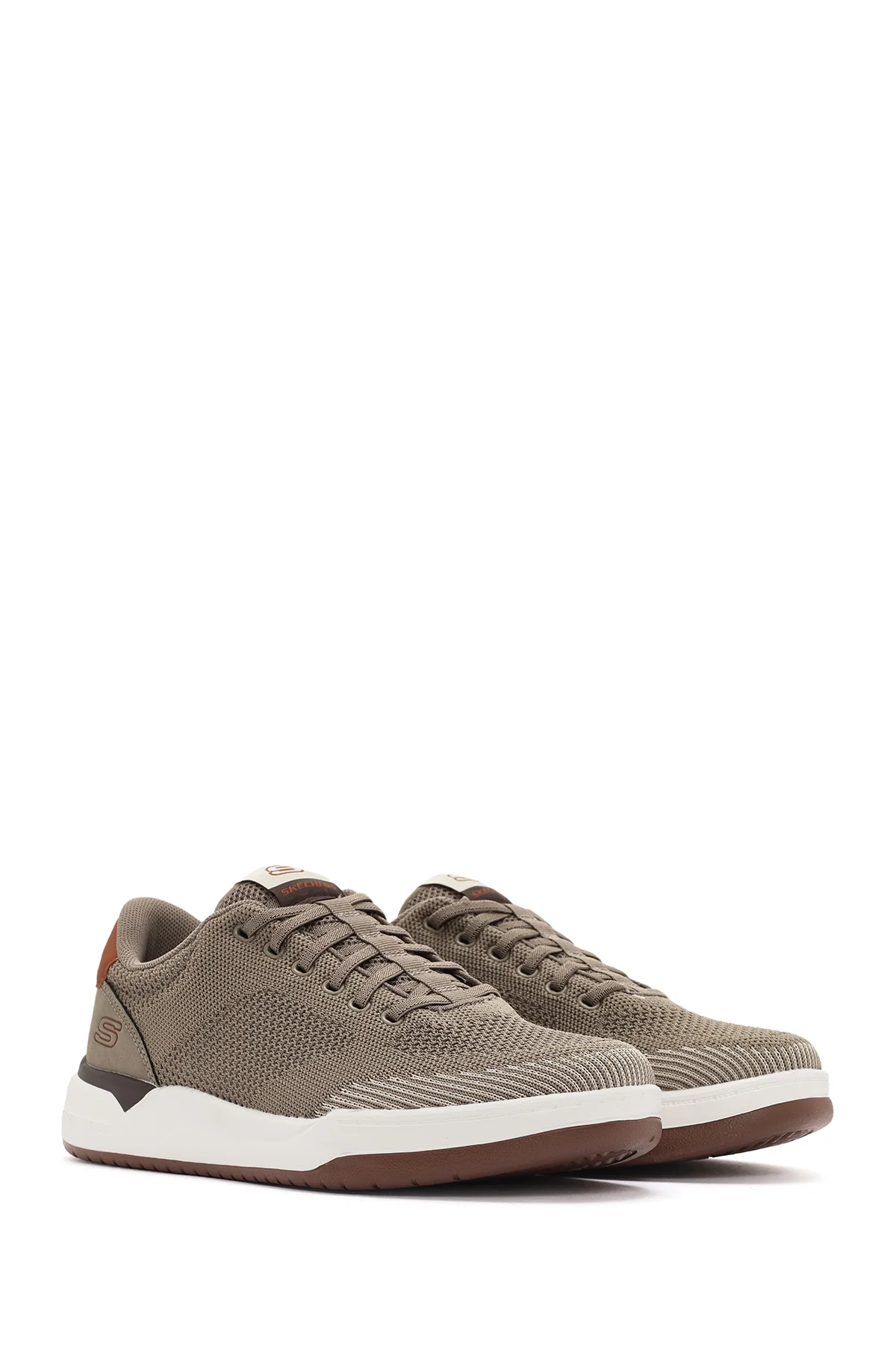 Skechers Erkek Bej Corliss - Dorset Bağcıklı Kumaş Sneaker - Image 3