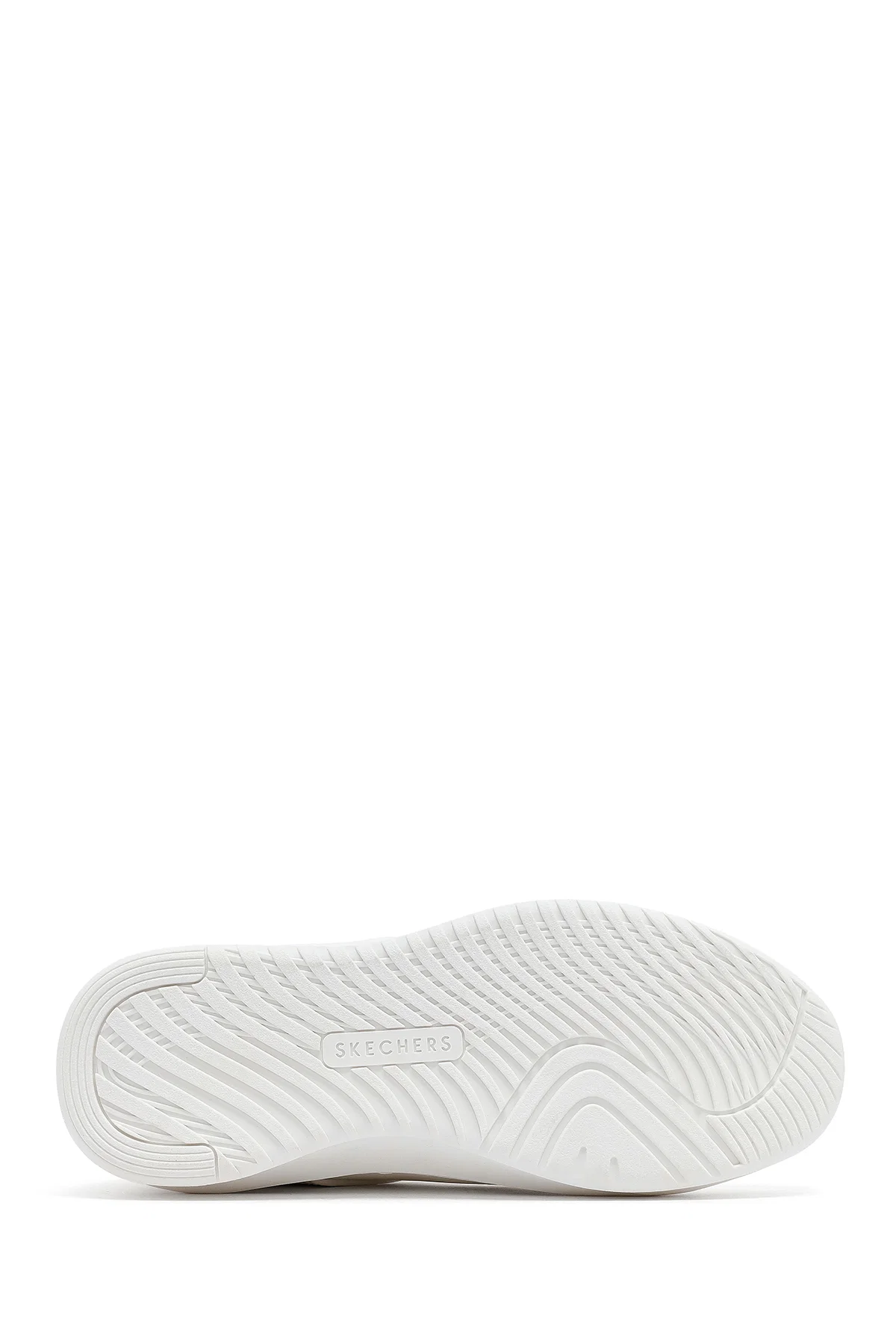 Skechers Erkek Beyaz Court Break Bağcıklı Kalın Tabanlı Deri Sneaker - Image 4