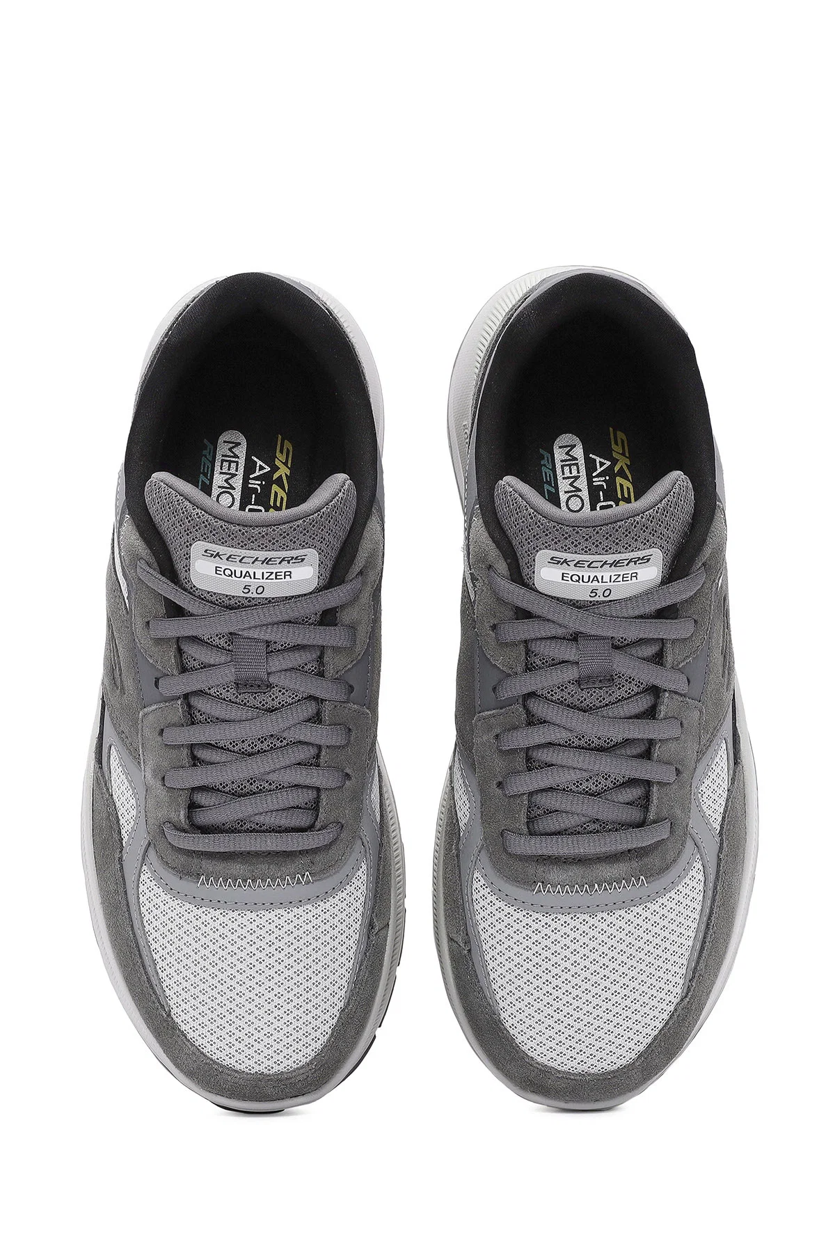 Skechers Erkek Gri Equalizer Bağcıklı Kalın Tabanlı Sneaker - Image 7