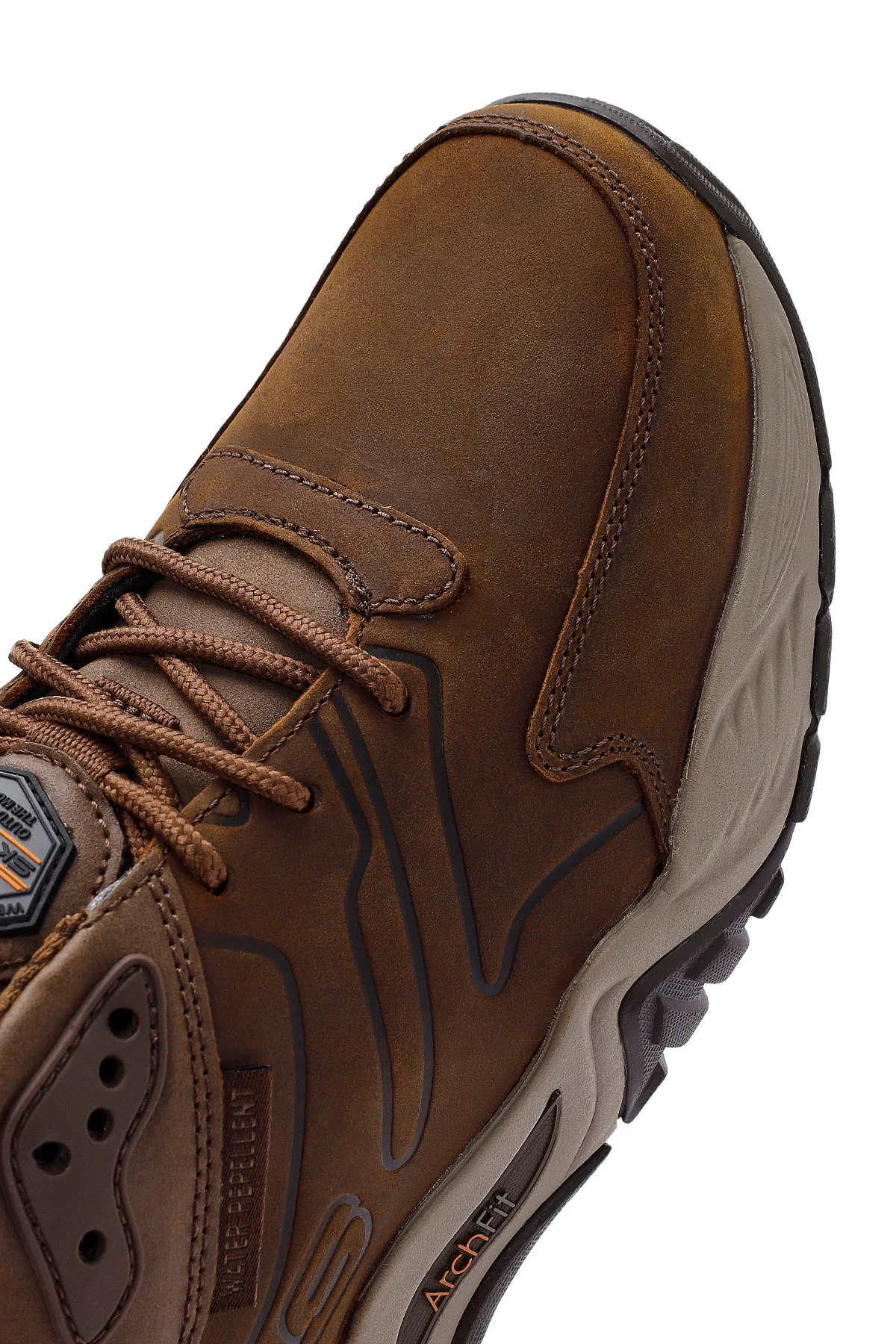 Skechers Erkek Kahverengi Arch Fit Recon - Cadell Bağcıklı Nubuk Deri Bot - Image 10