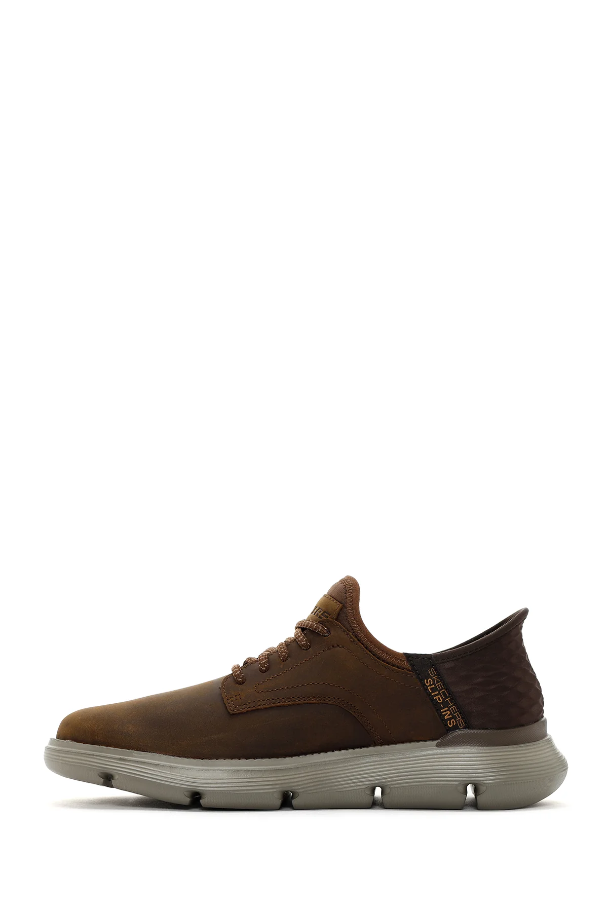 Skechers Erkek Kahverengi Garza Gervin Deri Sneaker - Image 2