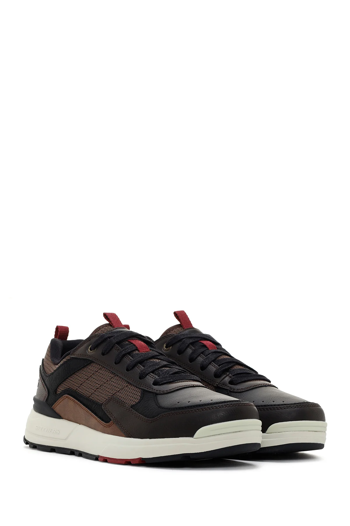 Skechers Erkek Kahverengi Rozier Willron Deri Sneaker - Image 3
