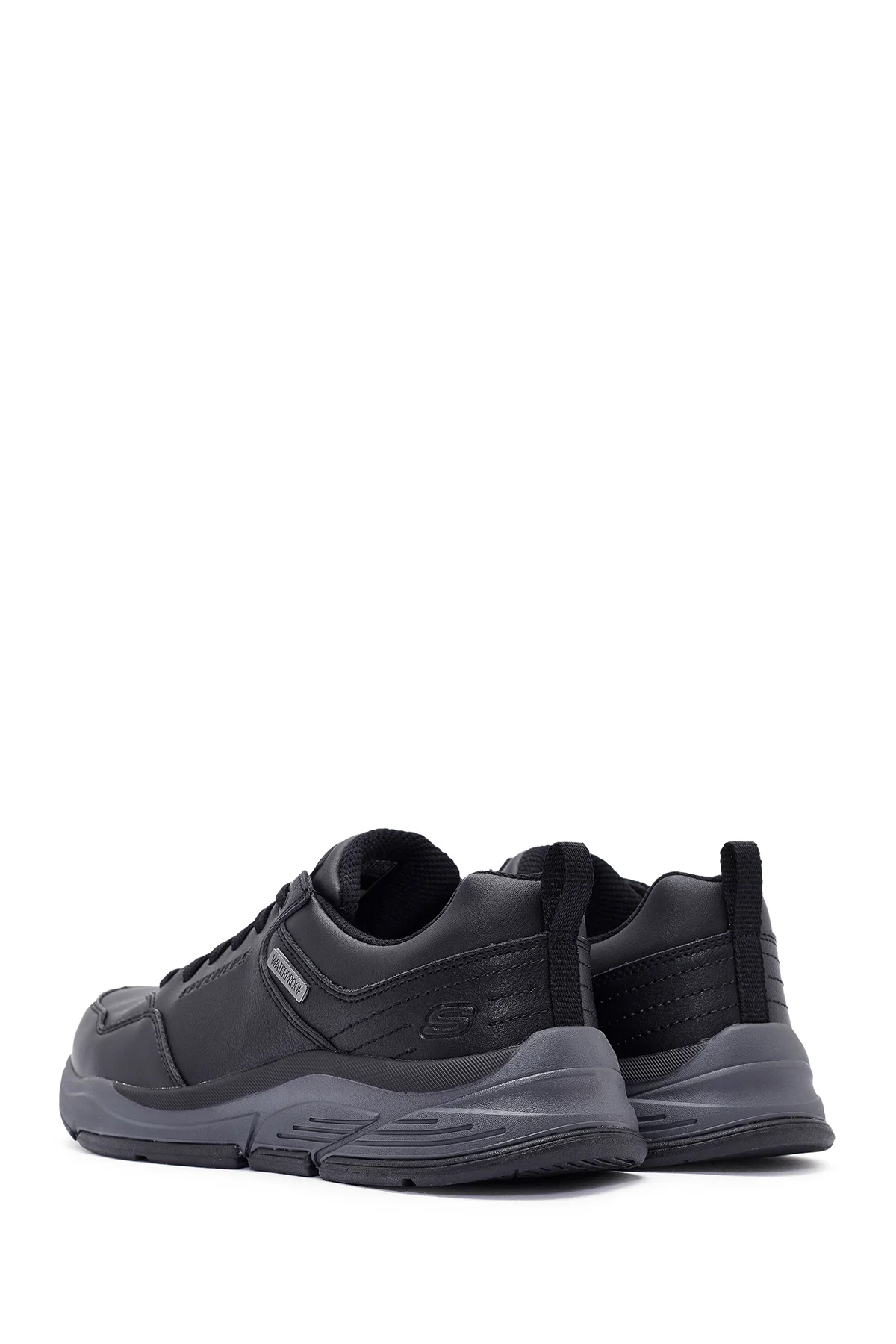 Skechers Erkek Siyah Bengao Bağcıklı Deri Sneaker - Image 5
