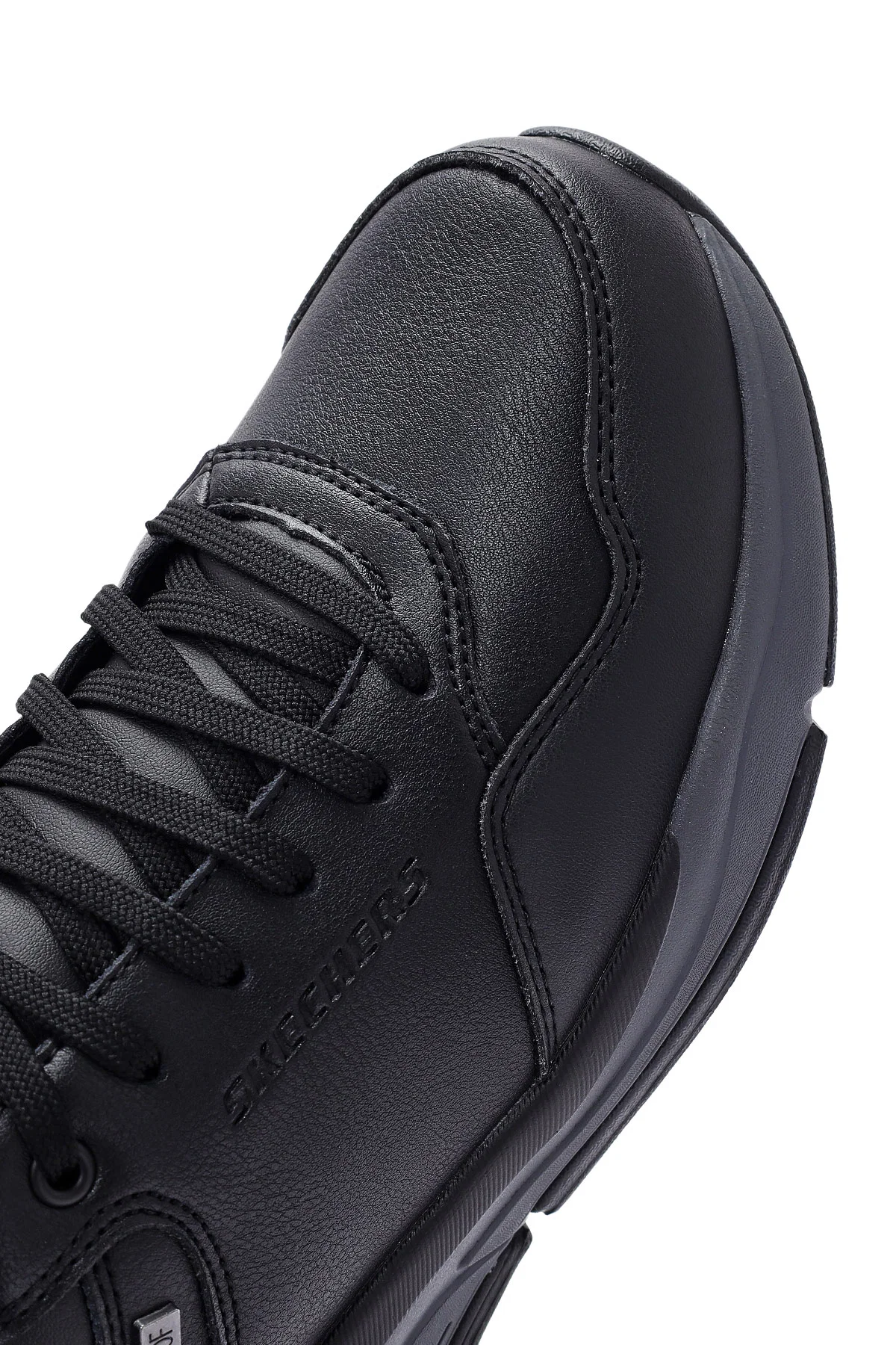Skechers Erkek Siyah Bengao Bağcıklı Deri Sneaker - Image 9