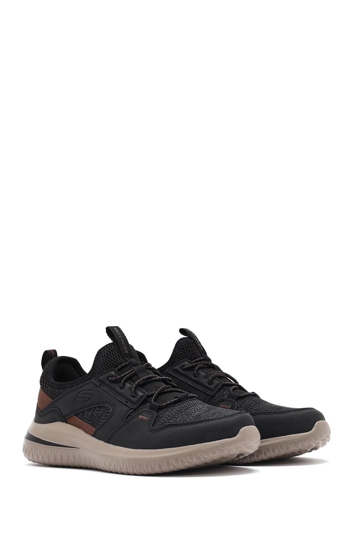 Skechers Erkek Siyah Delson 3.0 Kumaş Sneaker - Image 3