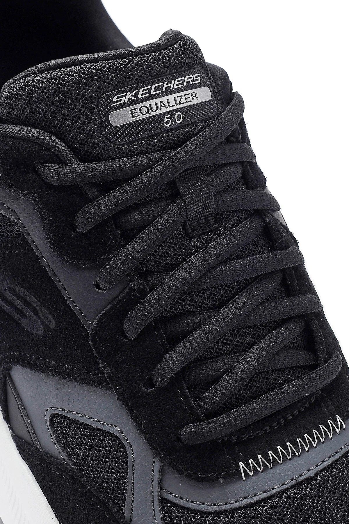 Skechers Erkek Siyah Equalizer Bağcıklı Kalın Tabanlı Sneaker - Image 10