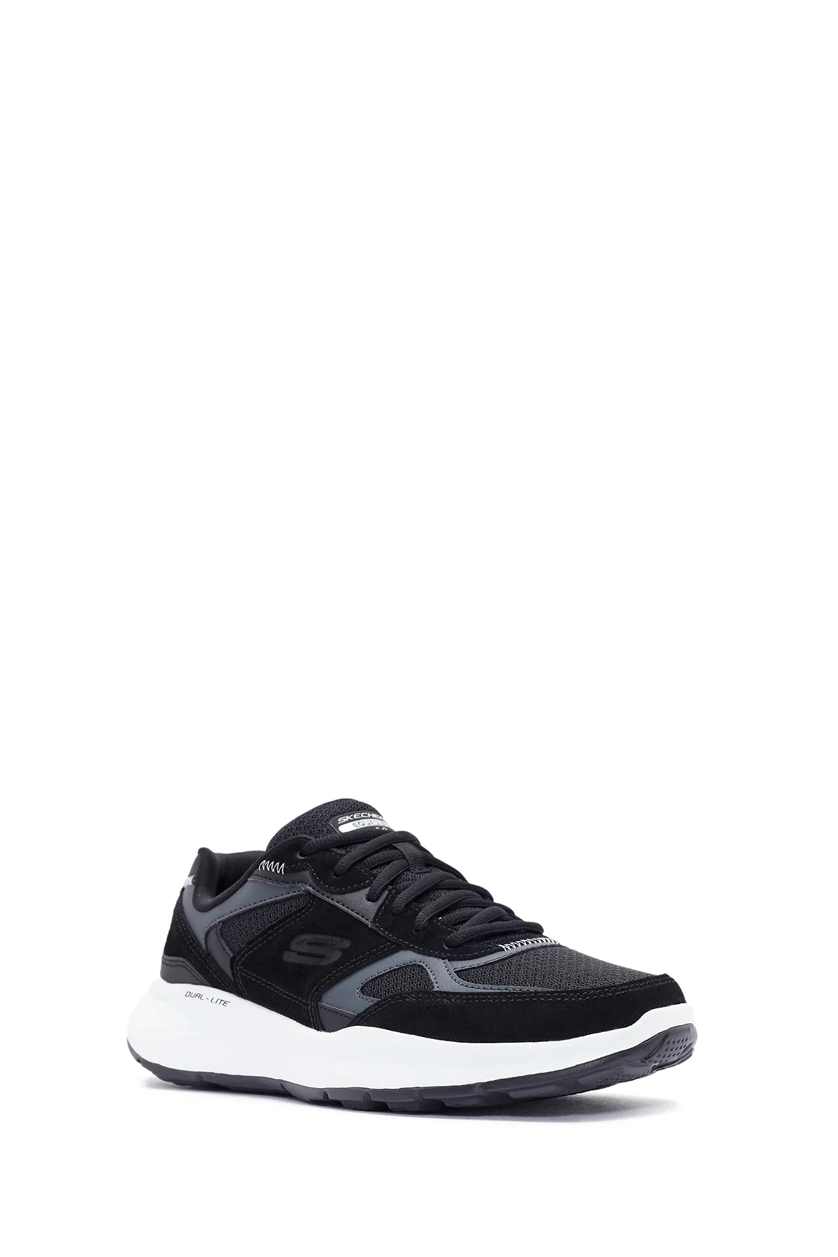 Skechers Erkek Siyah Equalizer Bağcıklı Kalın Tabanlı Sneaker - Image 6