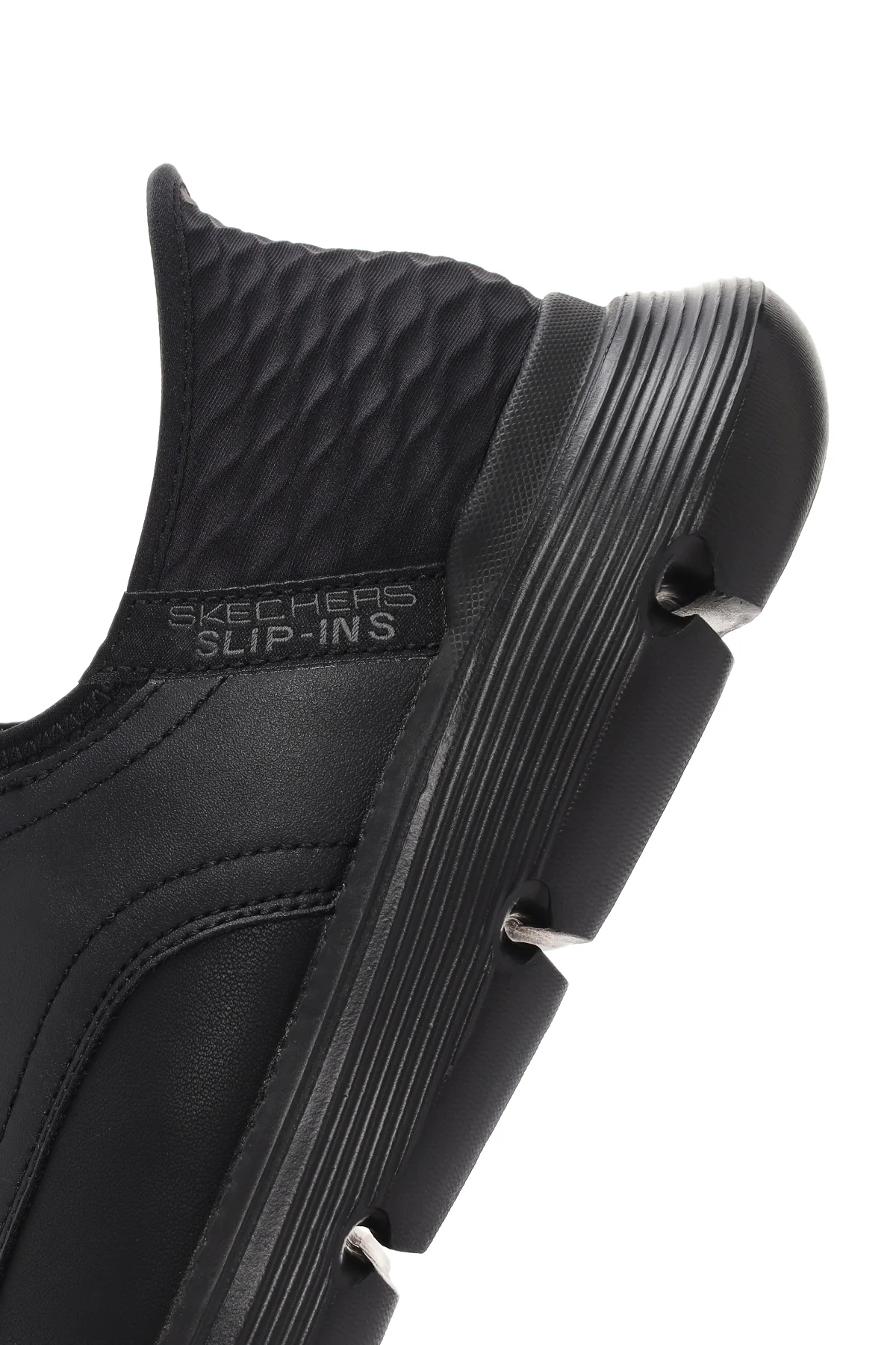 Skechers Erkek Siyah Gervin Deri Sneaker - Image 8