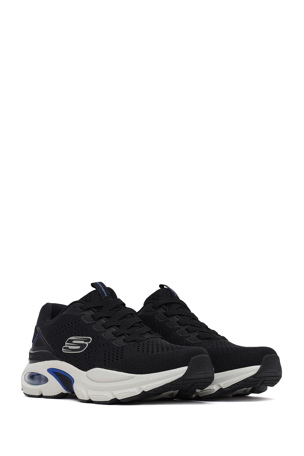 Skechers Erkek Siyah Skech - Air Ventura Bağcıklı Kalın Tabanlı Kumaş Sneaker - Image 3