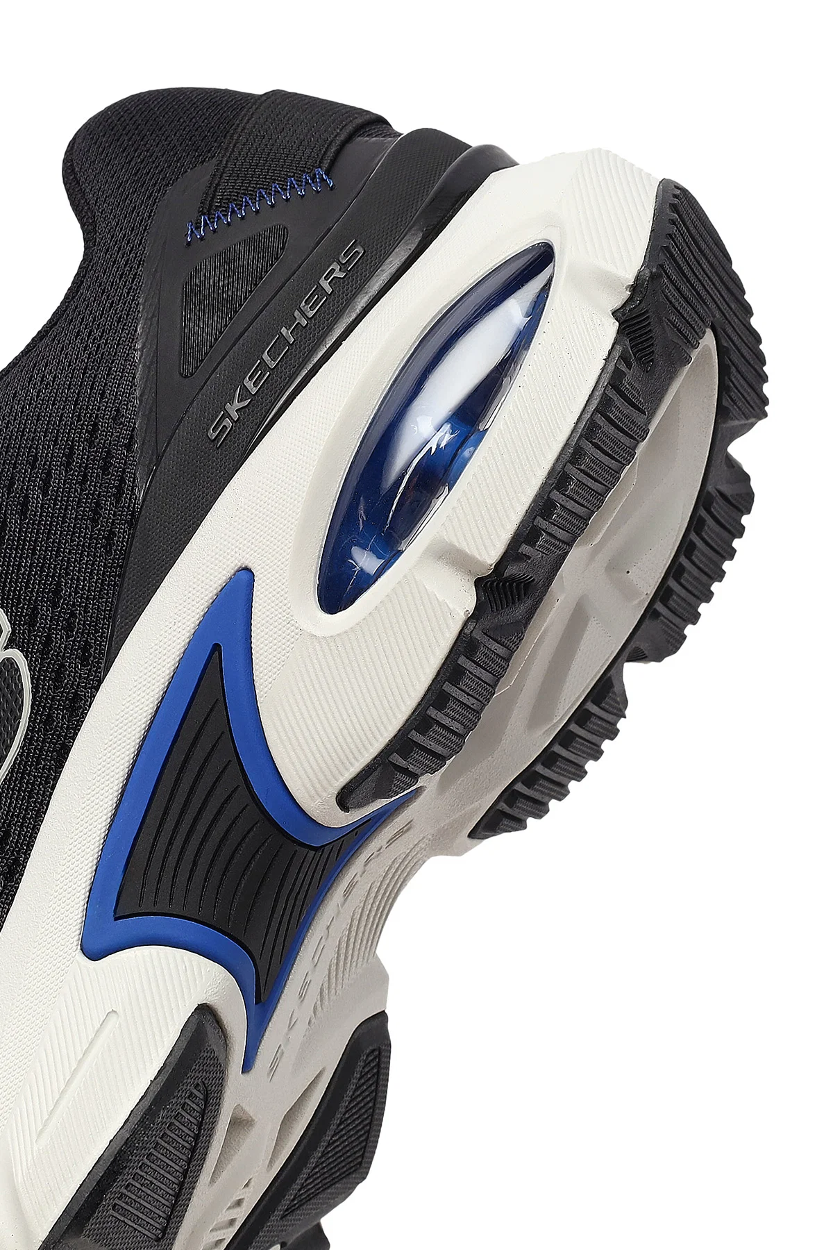 Skechers Erkek Siyah Skech - Air Ventura Bağcıklı Kalın Tabanlı Kumaş Sneaker - Image 8