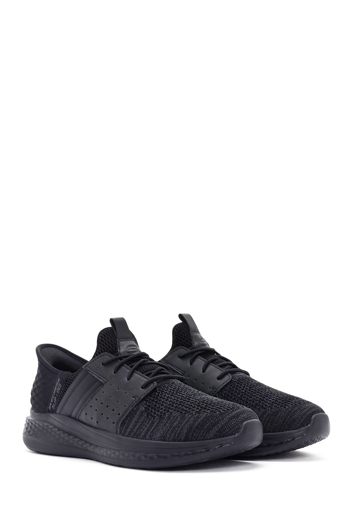 Skechers Erkek Siyah Slade - Ocon Bağcıklı Spor Sneaker - Image 3