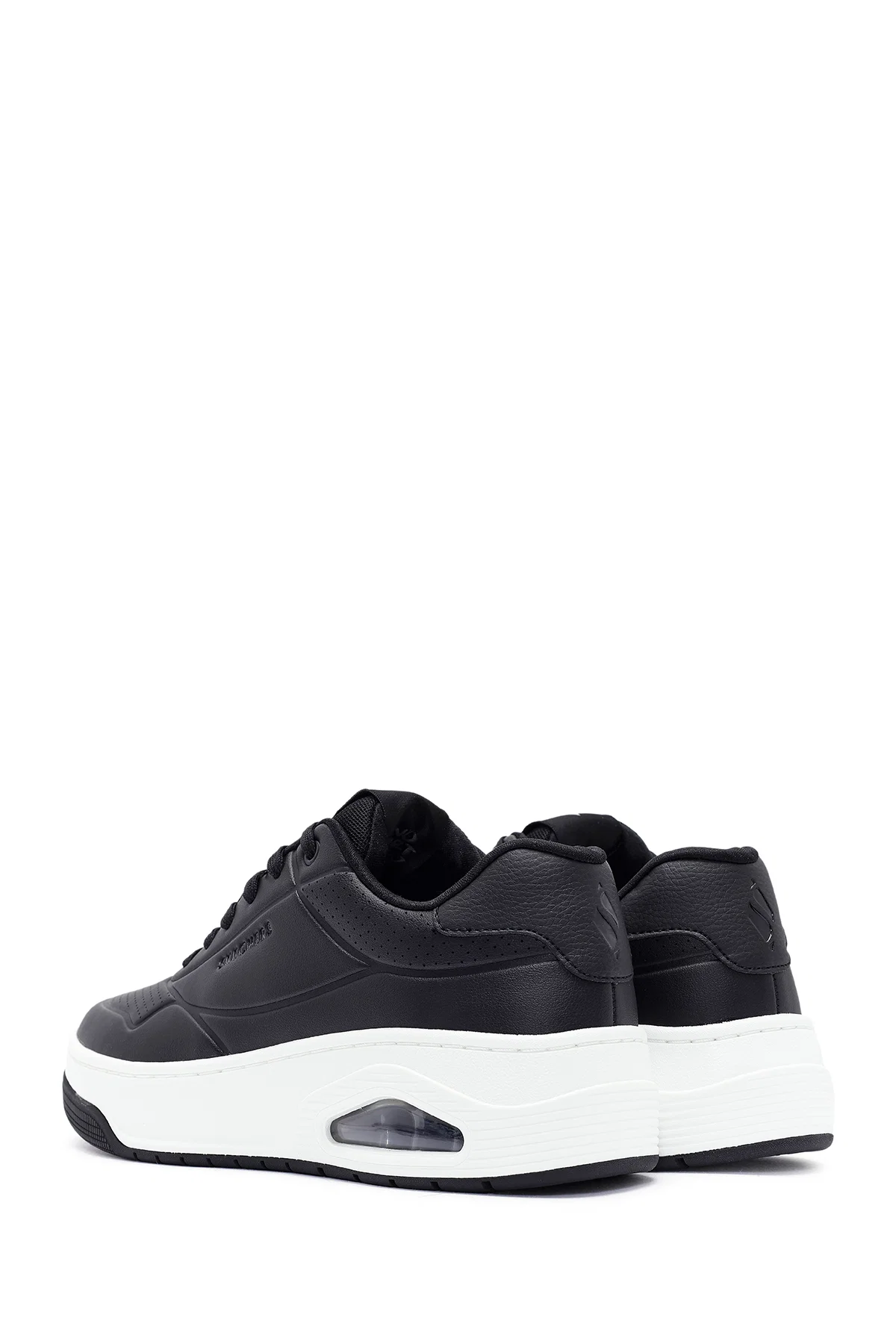 Skechers Erkek Siyah Uno Court Bağcıklı Kalın Tabanlı Sneaker - Image 5