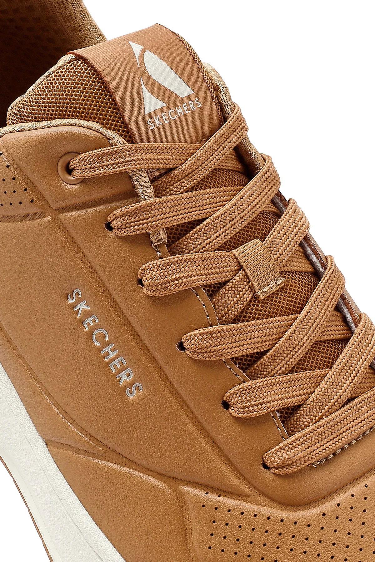 Skechers Erkek Taba Uno Court Bağcıklı Kalın Tabanlı Sneaker - Image 10