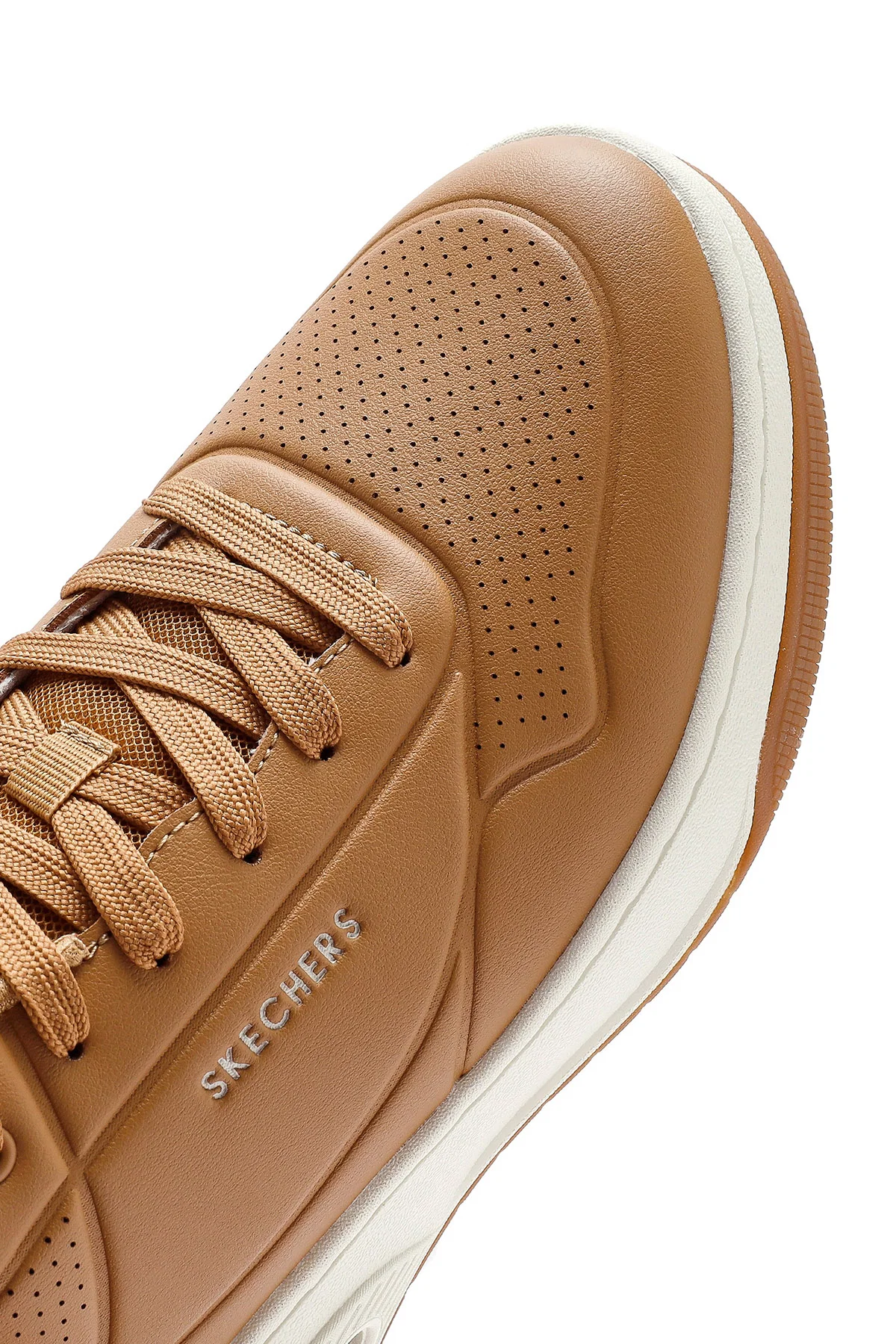 Skechers Erkek Taba Uno Court Bağcıklı Kalın Tabanlı Sneaker - Image 11