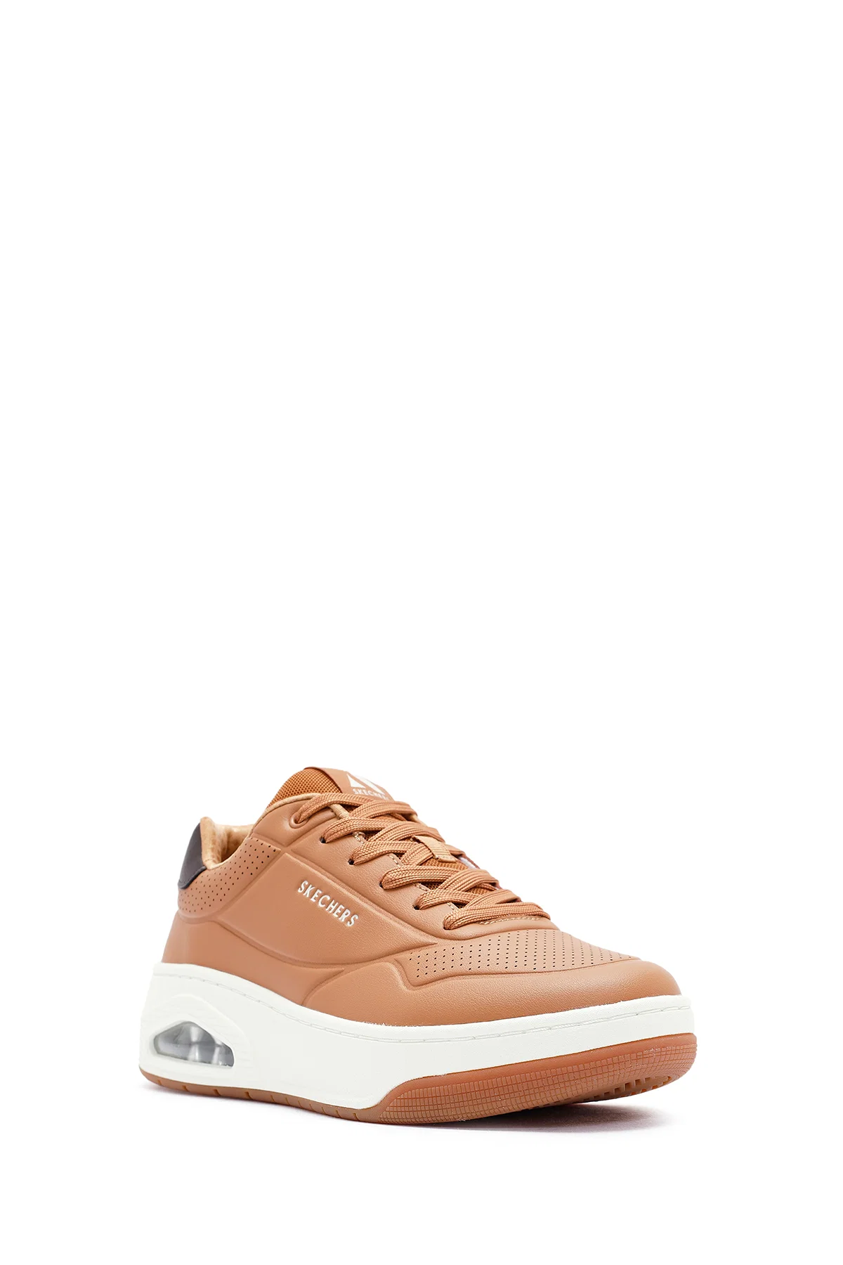 Skechers Erkek Taba Uno Court Bağcıklı Kalın Tabanlı Sneaker - Image 6