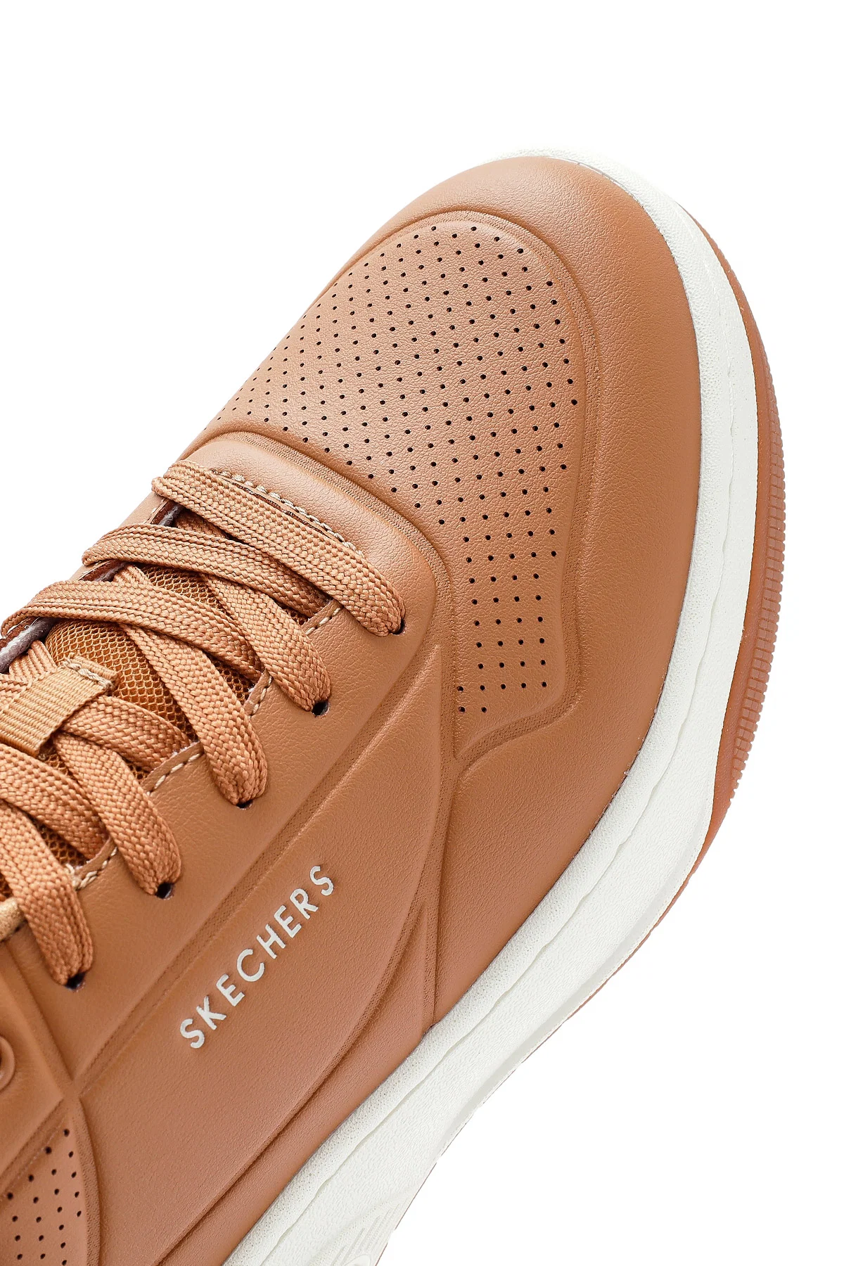 Skechers Erkek Taba Uno Court Bağcıklı Kalın Tabanlı Sneaker - Image 9