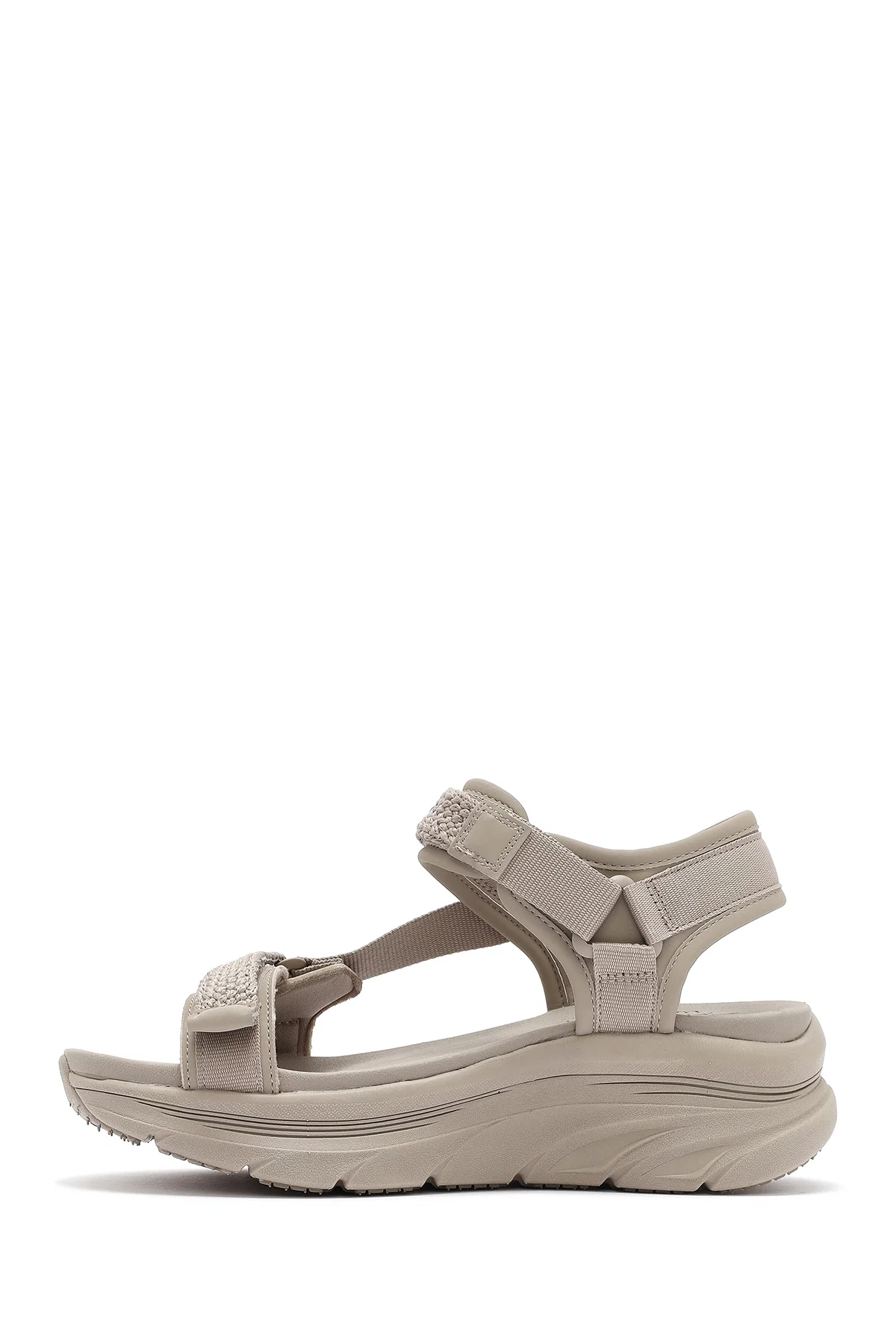 Skechers Kadın Bej D'lux Walker - Pretty Field Kalın Tabanlı Sandalet - Image 2