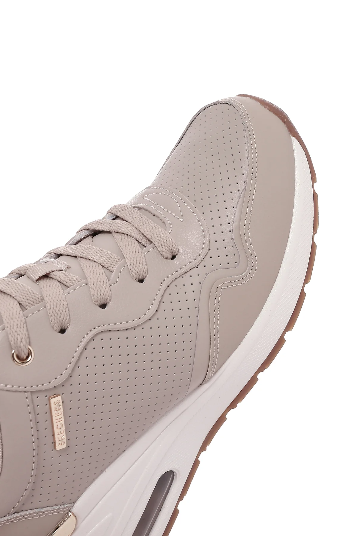 Skechers Kadın Bej Million Air-Hotter Air Kalın Tabanlı Dolgu Topuklu Sneaker - Image 9
