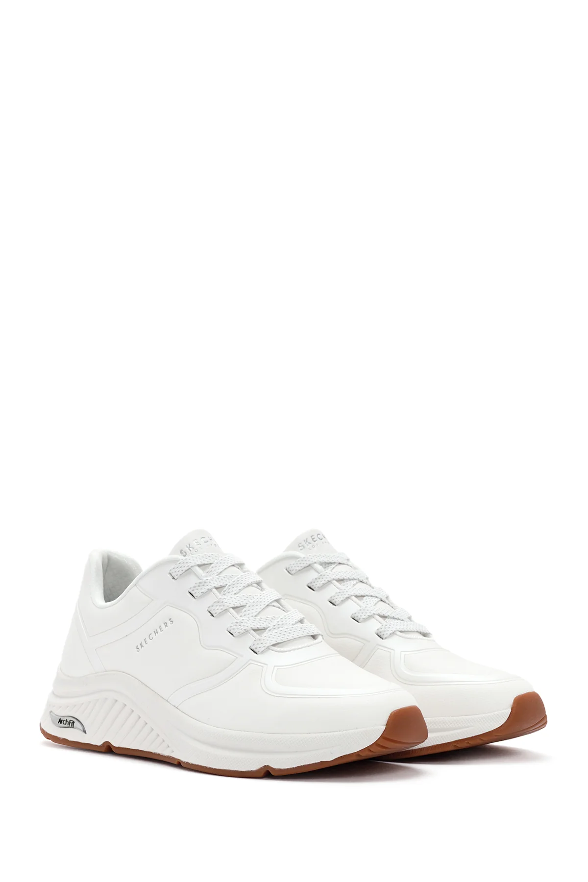 Skechers Kadın Beyaz Arch Fit S-Miles Bağcıklı Sneaker - Image 5